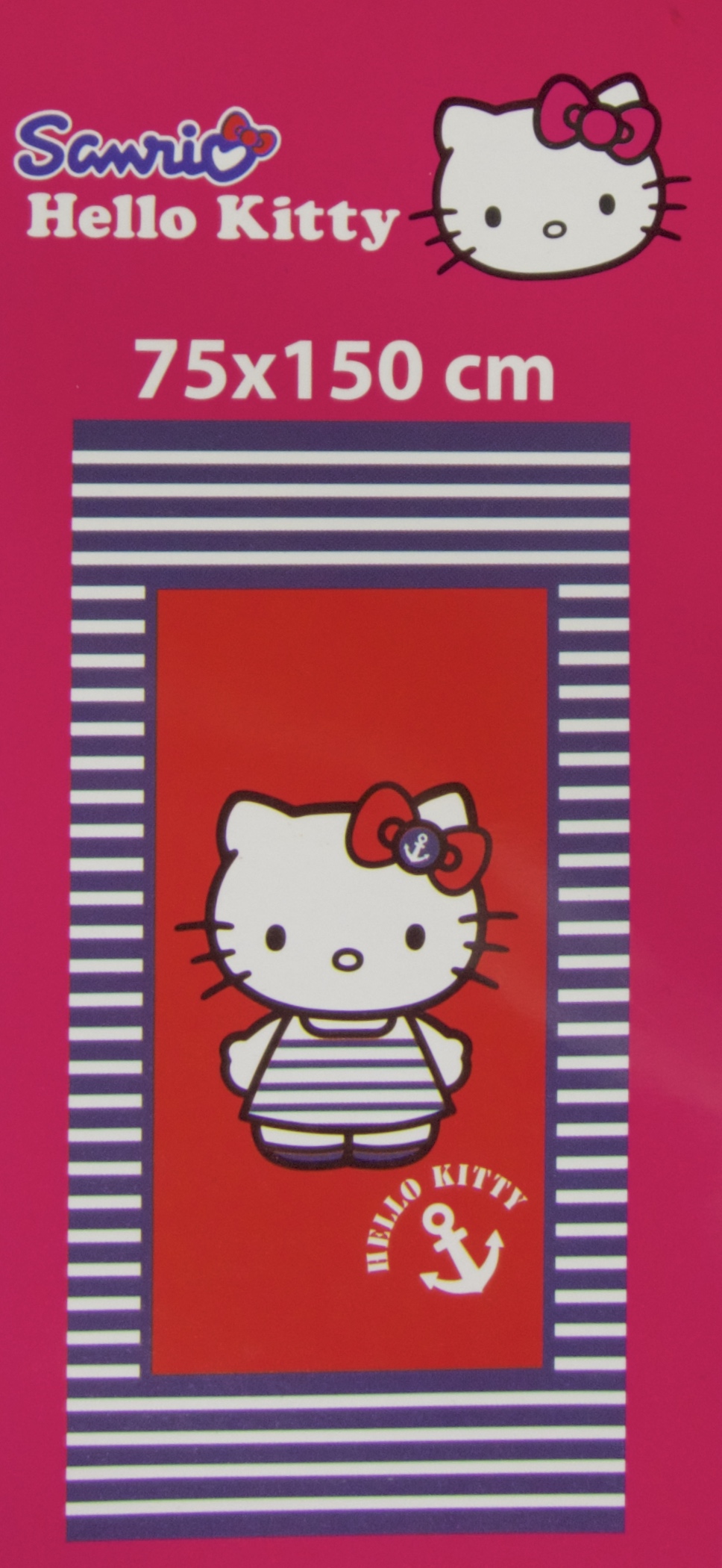 Hello Kitty Duschtuch Streifen