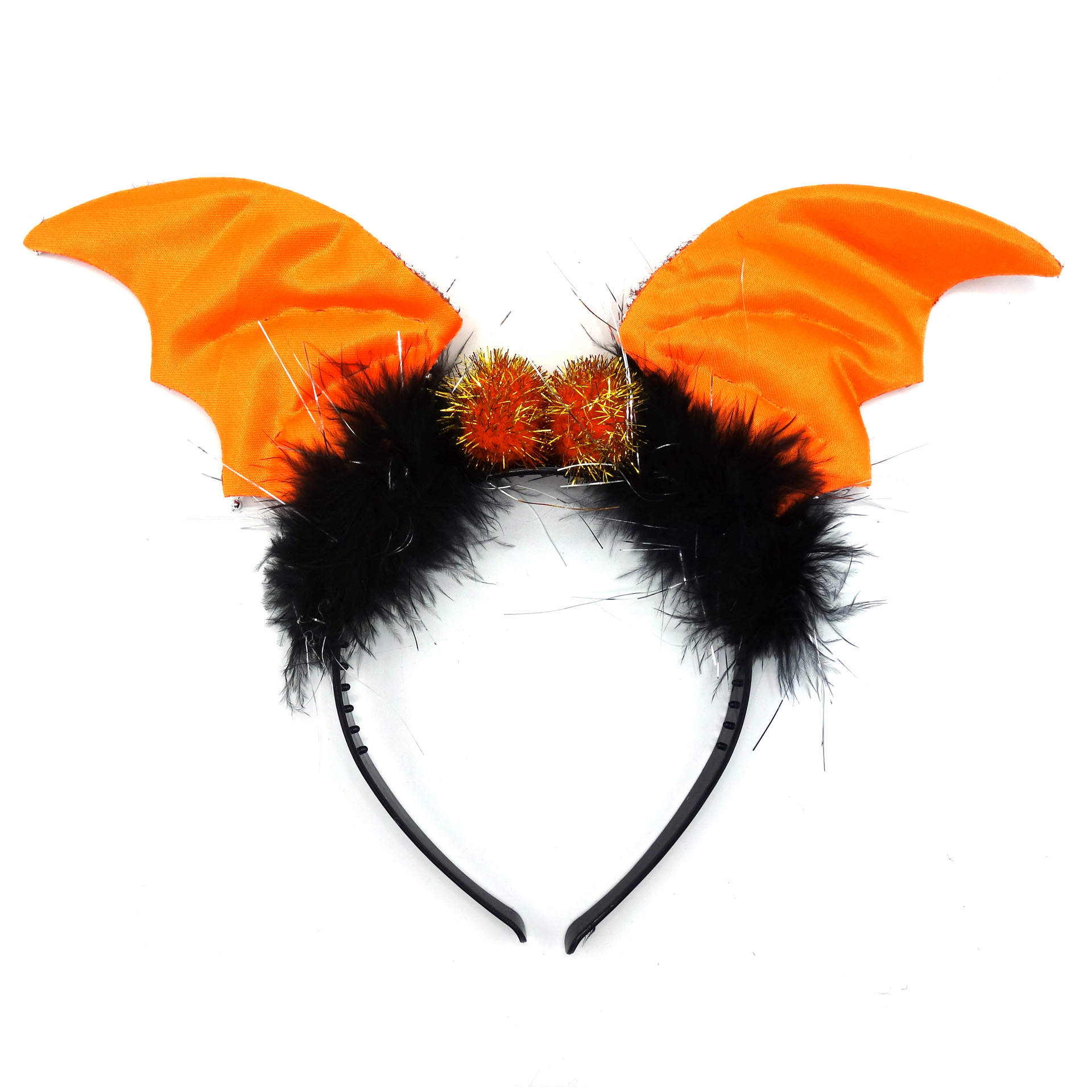 Halloween Haarreifen Fledermaus Orange