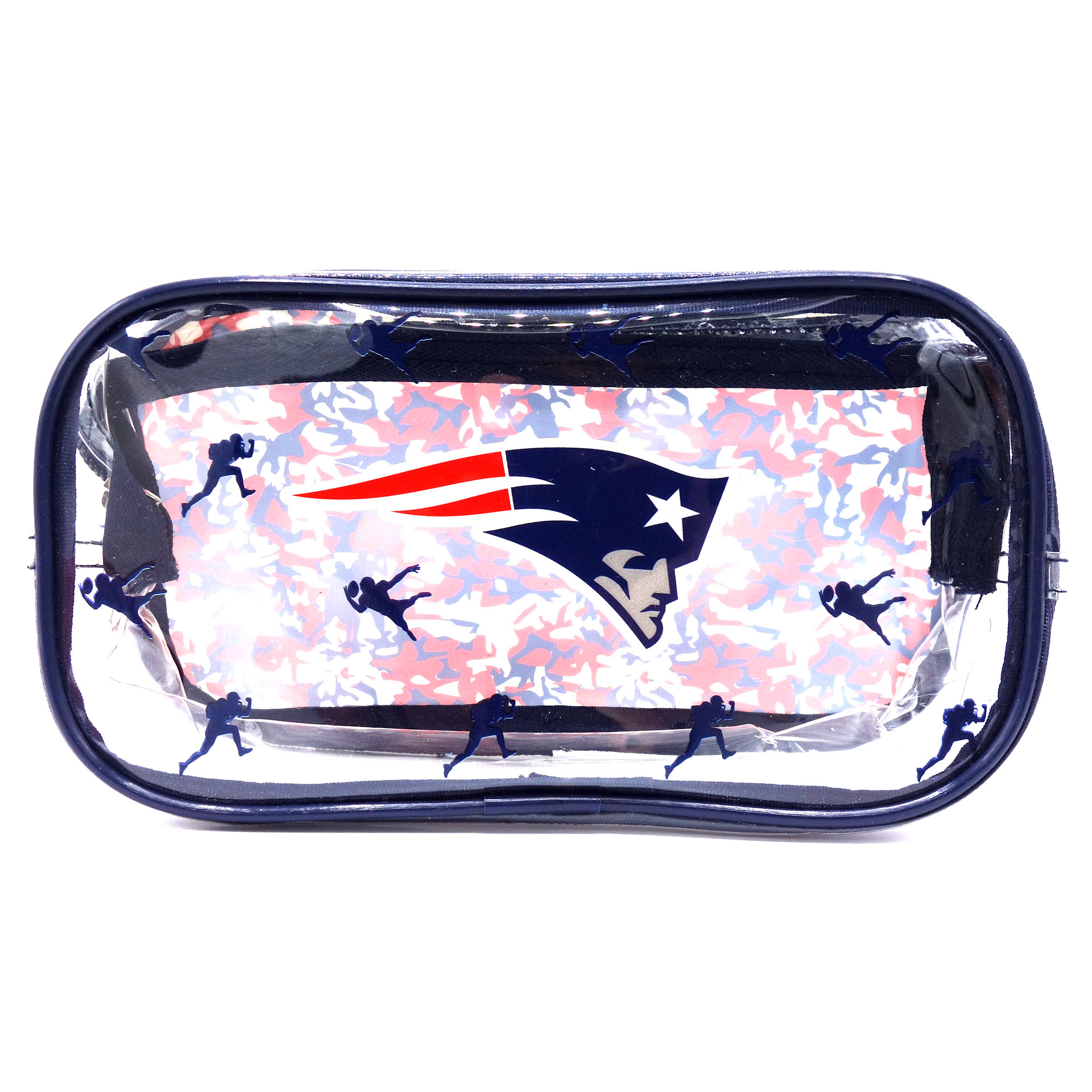 NFL New England Patriots Stiftetasche Kramtasche Transparent   