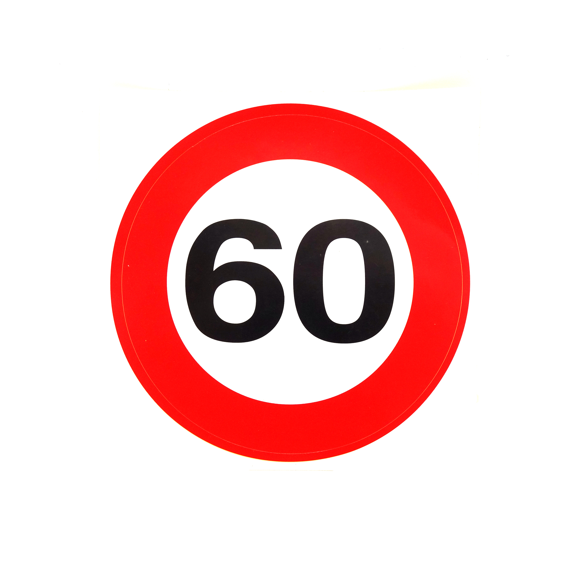Geburtstagsdekoration Aufkleber "60" Sticker 
