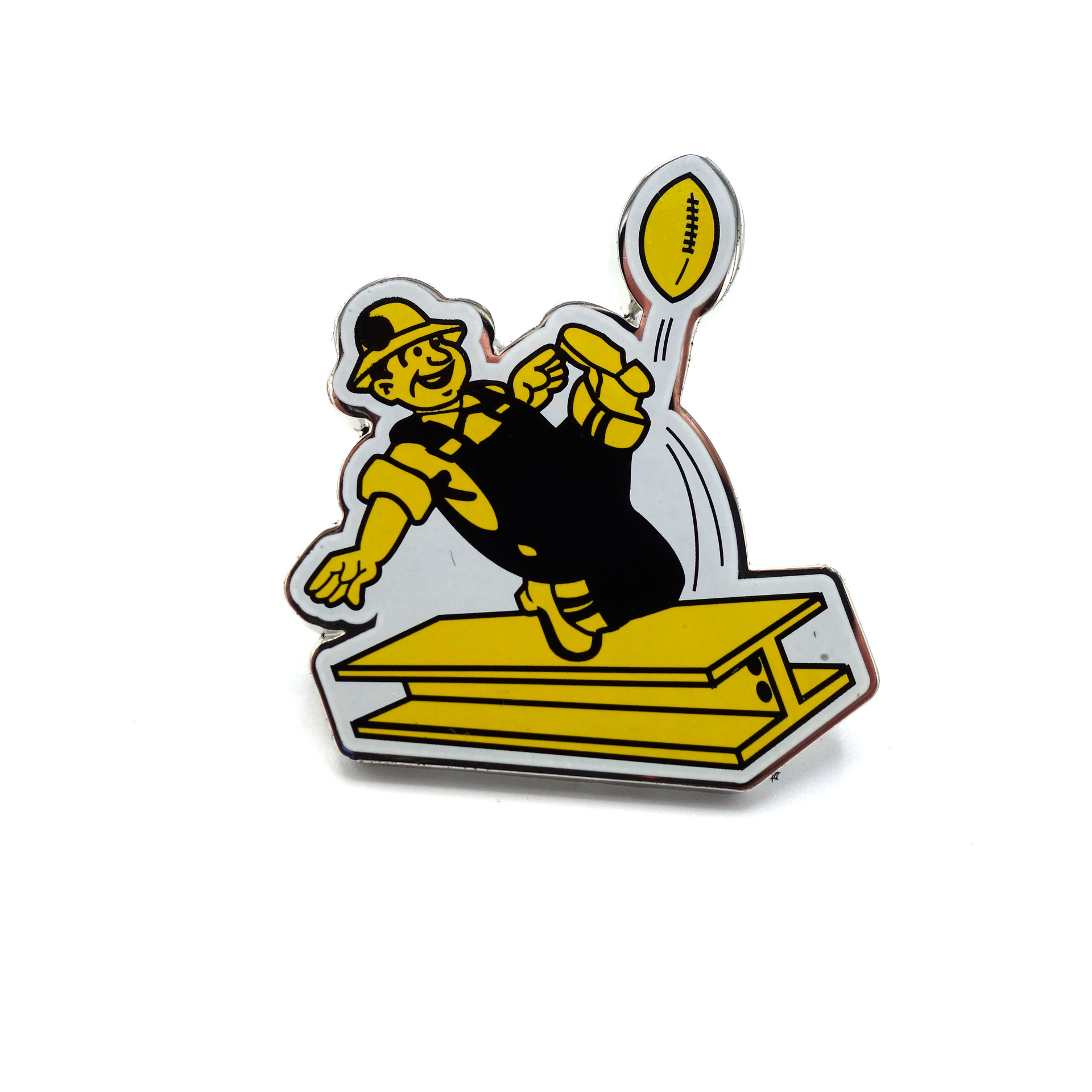 NFL Pittsburgh Steelers Pin Logo Retro 