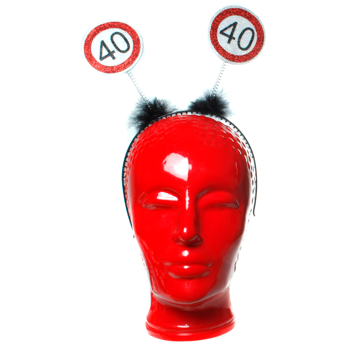 Geburtstagsdekoration Geschenkidee Haarreifen "40" Kopfbedeckung