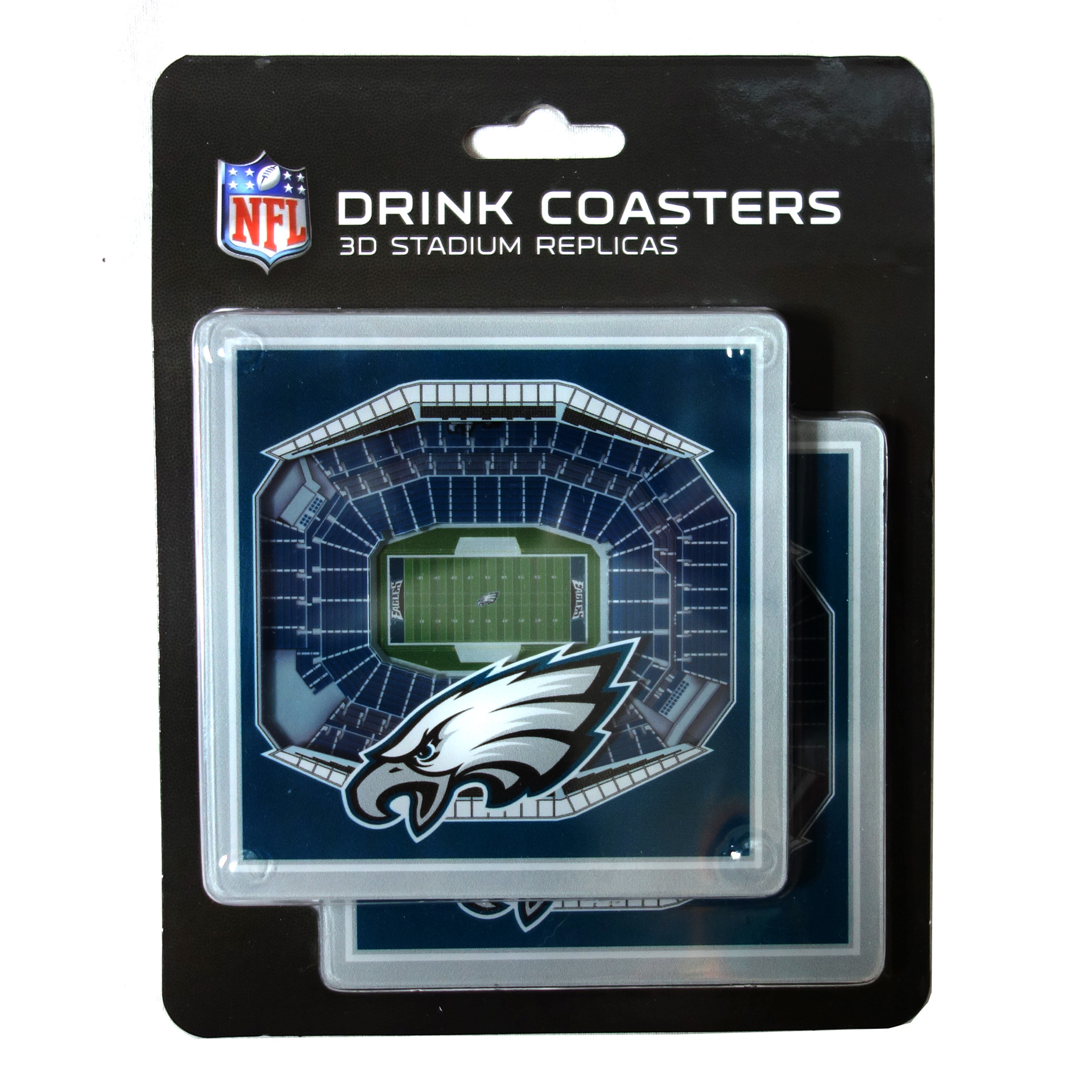 NFL Philadelphia Eagles 3D Stadion Untersetzer 2er Set Coasters  