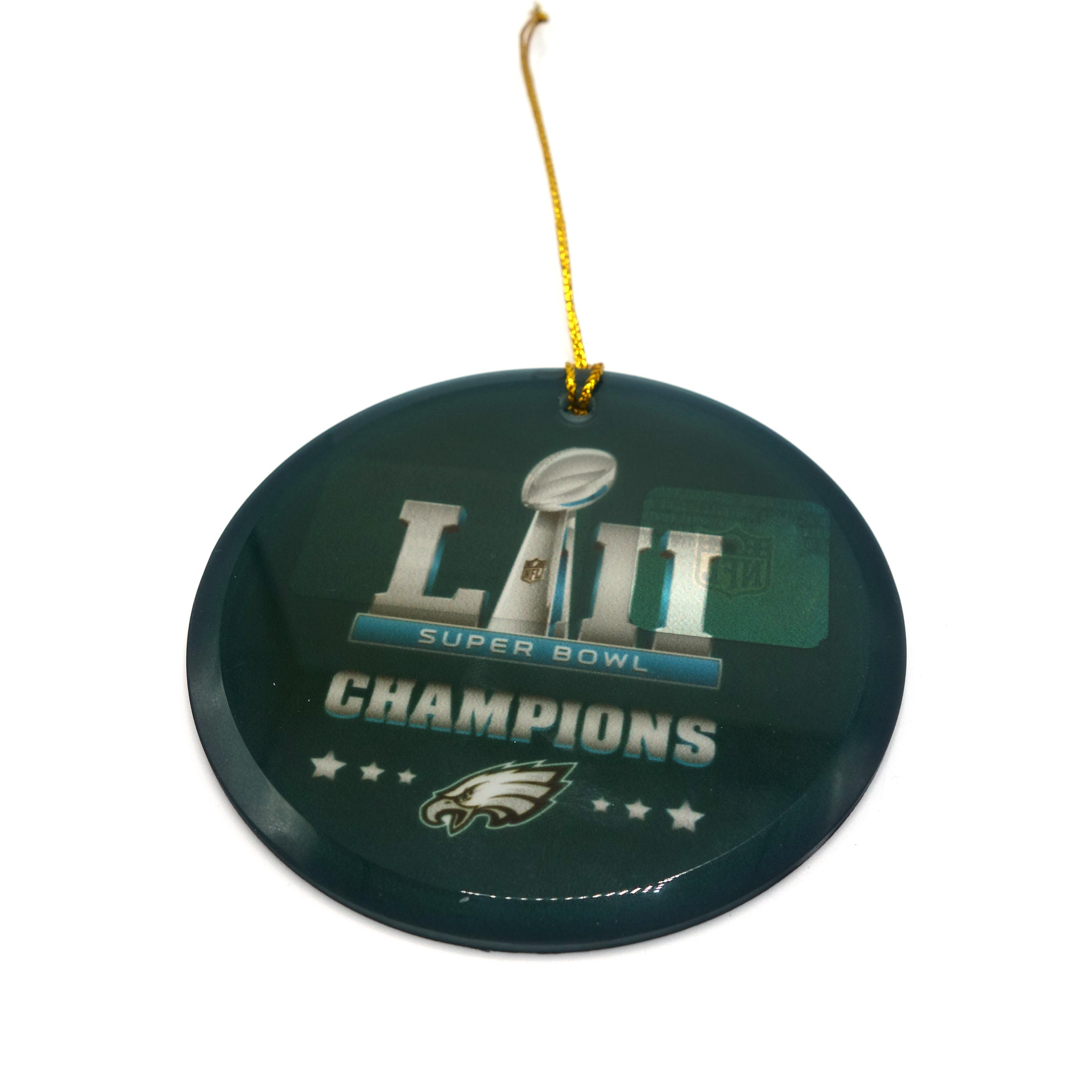 NFL Rundes Glasornament Philadelphia Eagles Superbowl Champions SB52