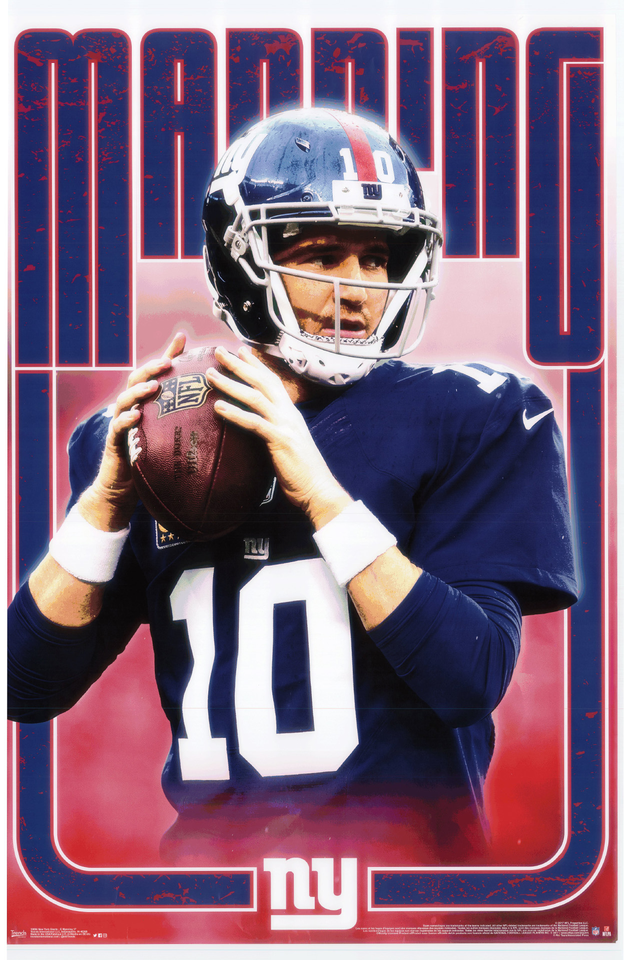 Poster NFL New York Giants E.Manning 