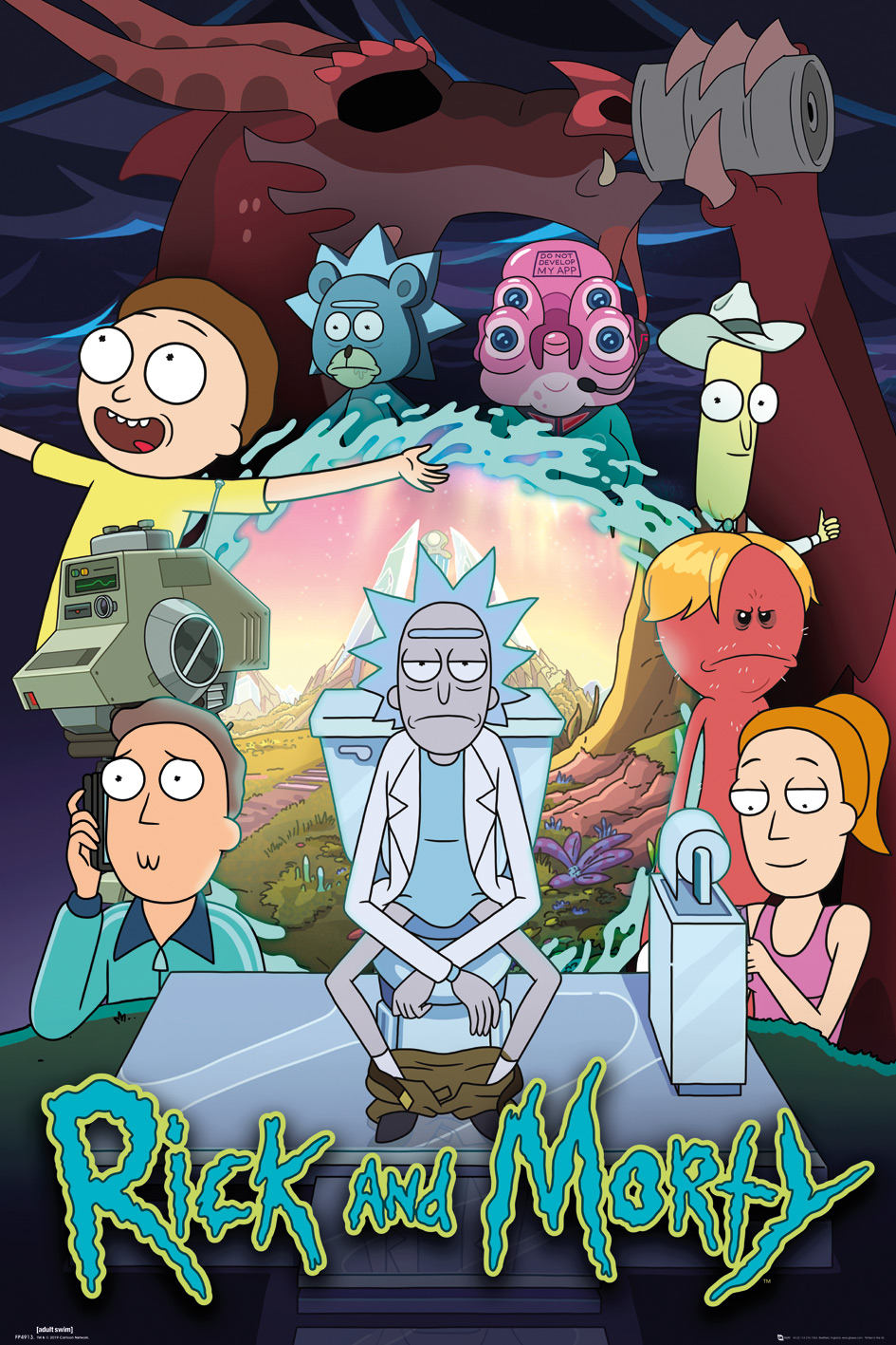 Poster Rick And Morty Season 4