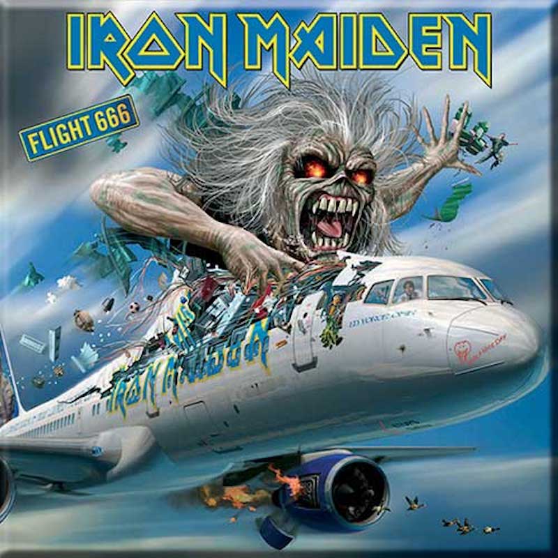 Magnet Iron Maiden Flight 666 Kühlschrankmagnet