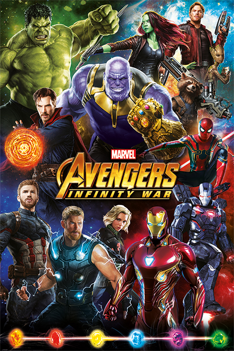 Poster Avengers Infinity War Characters