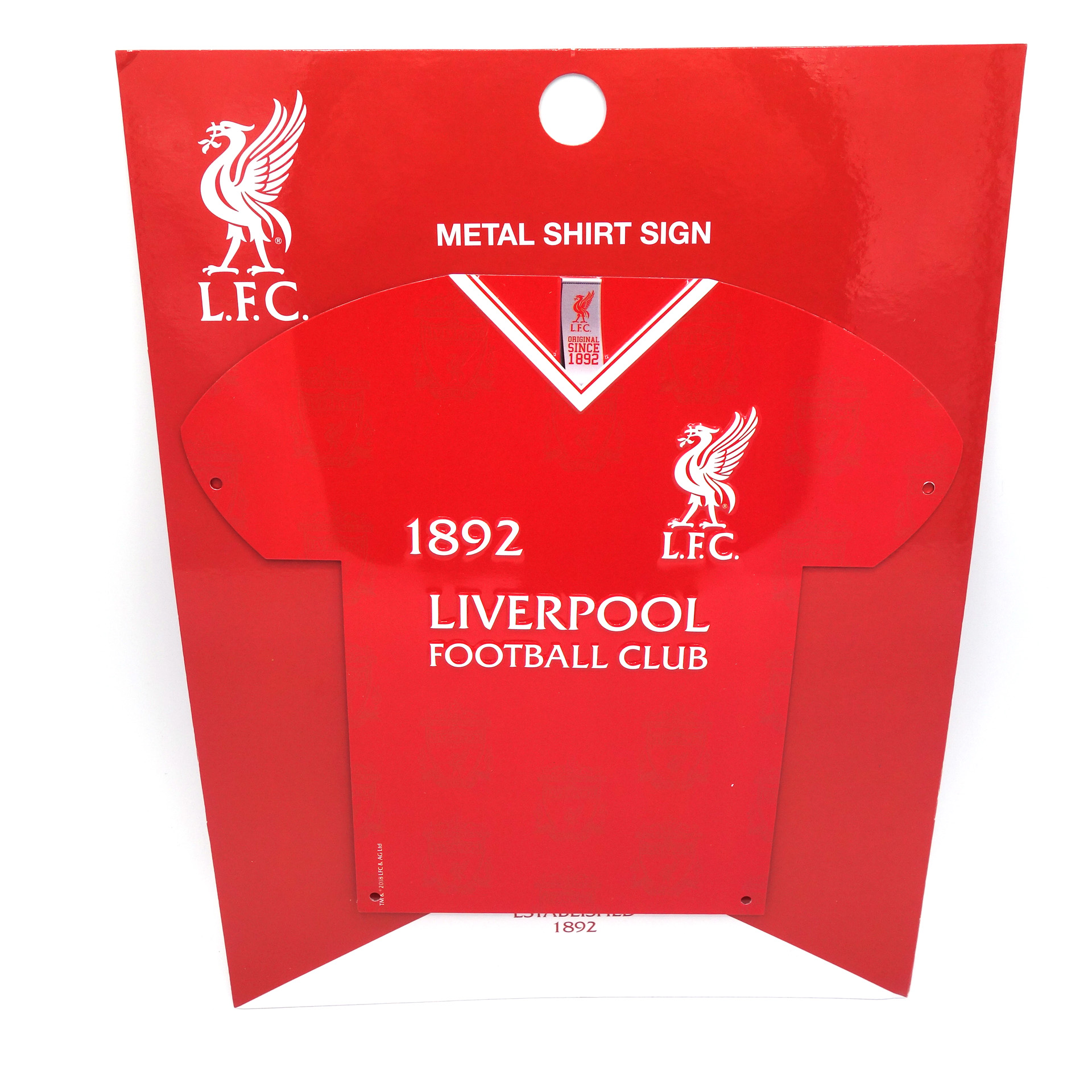 Liverpool FC Metallschild Trikot