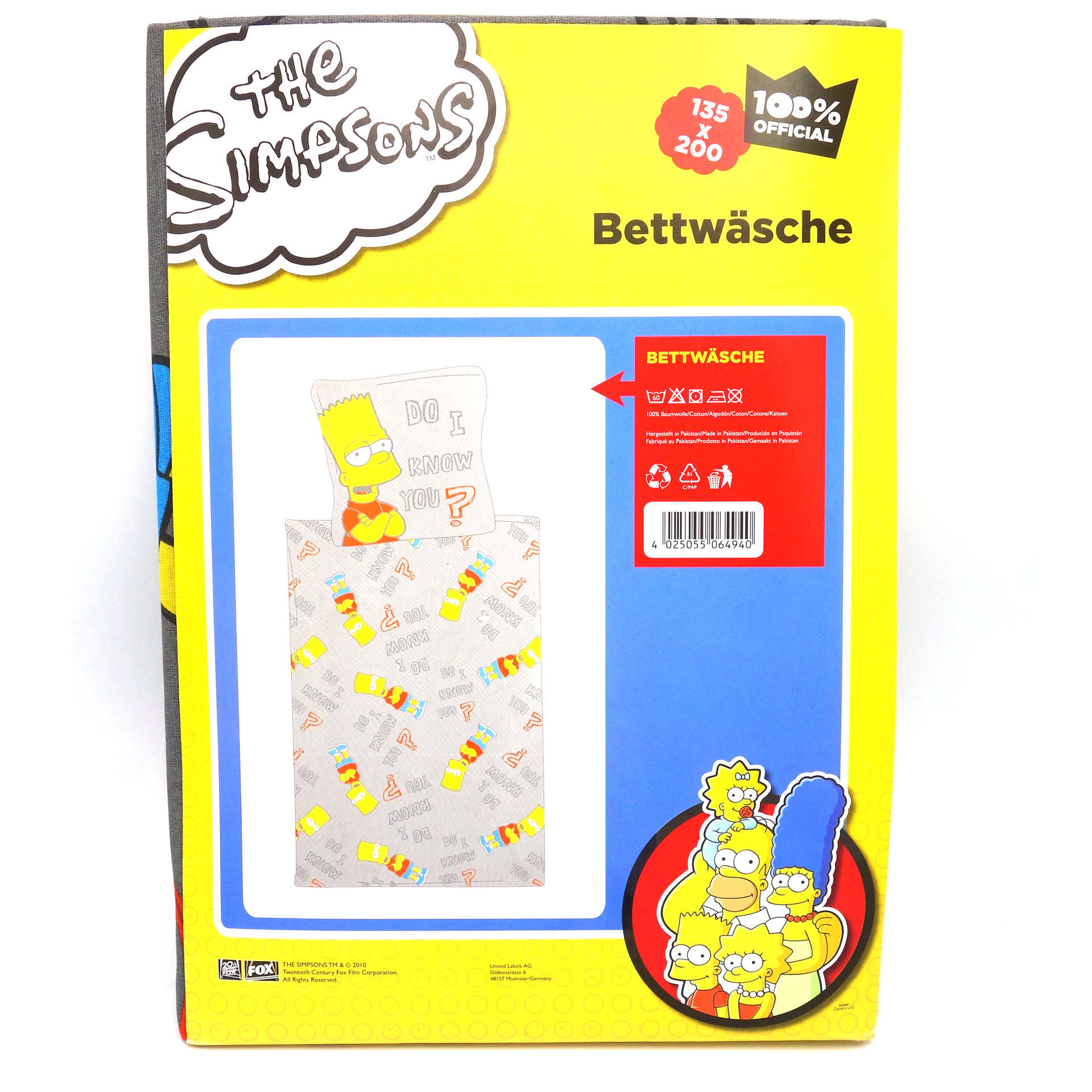 Bettwäsche Bart Simpson The Simpsons Do I Know You?