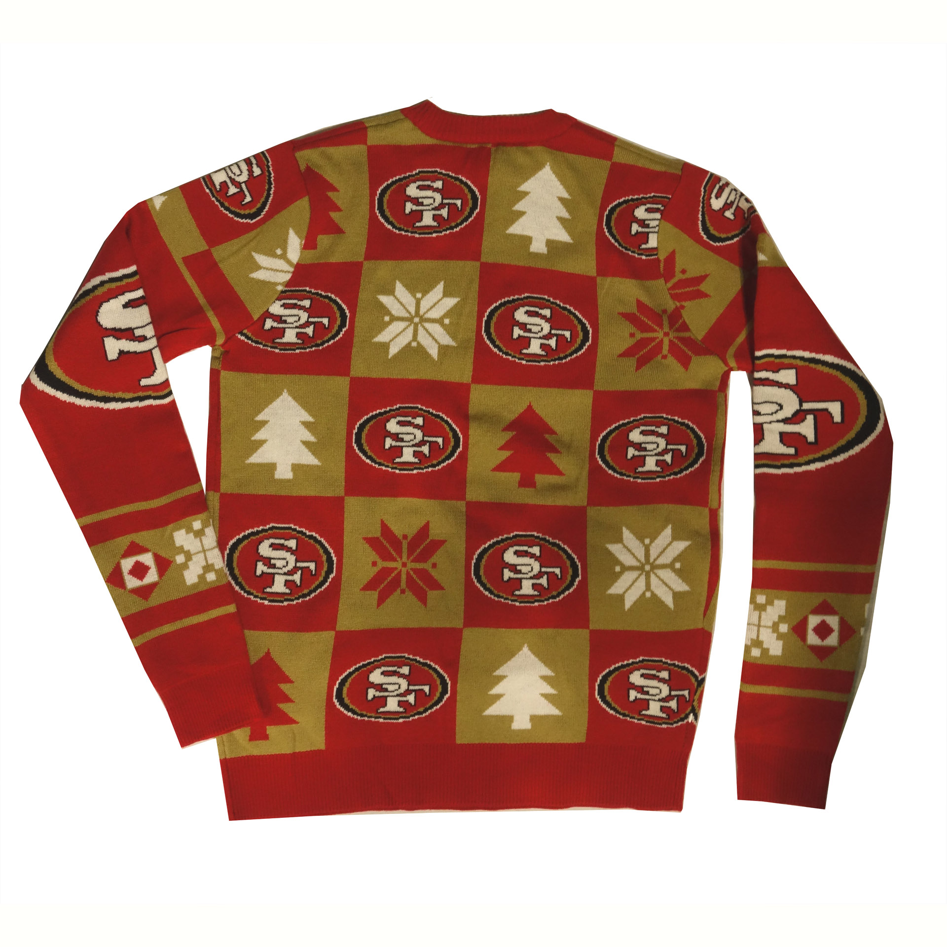 NFL Ugly Sweater San Francisco 49ers Schachbrettmuster Weihnachtspullover 