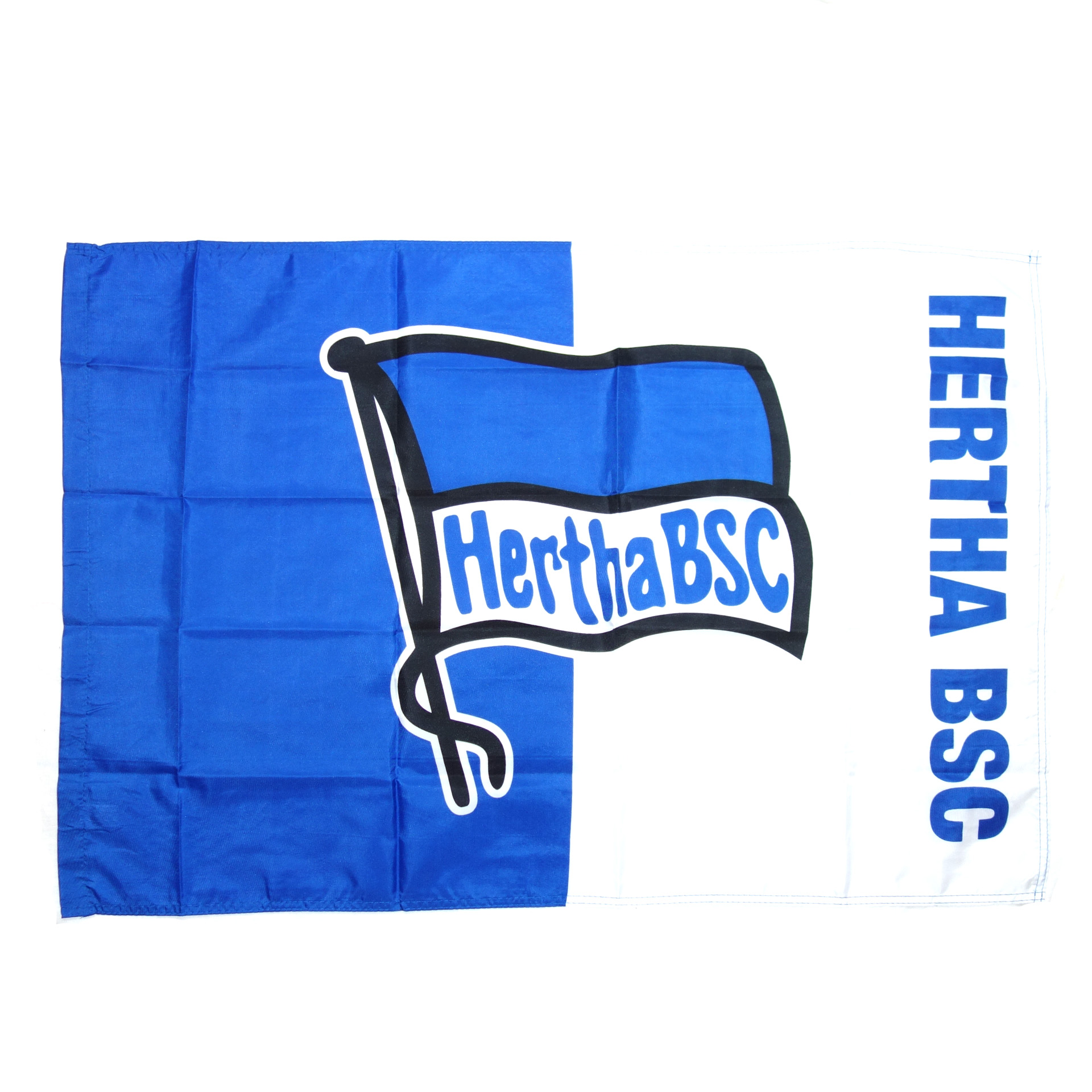 Hertha BSC Fahne Blau Weiss Logo 