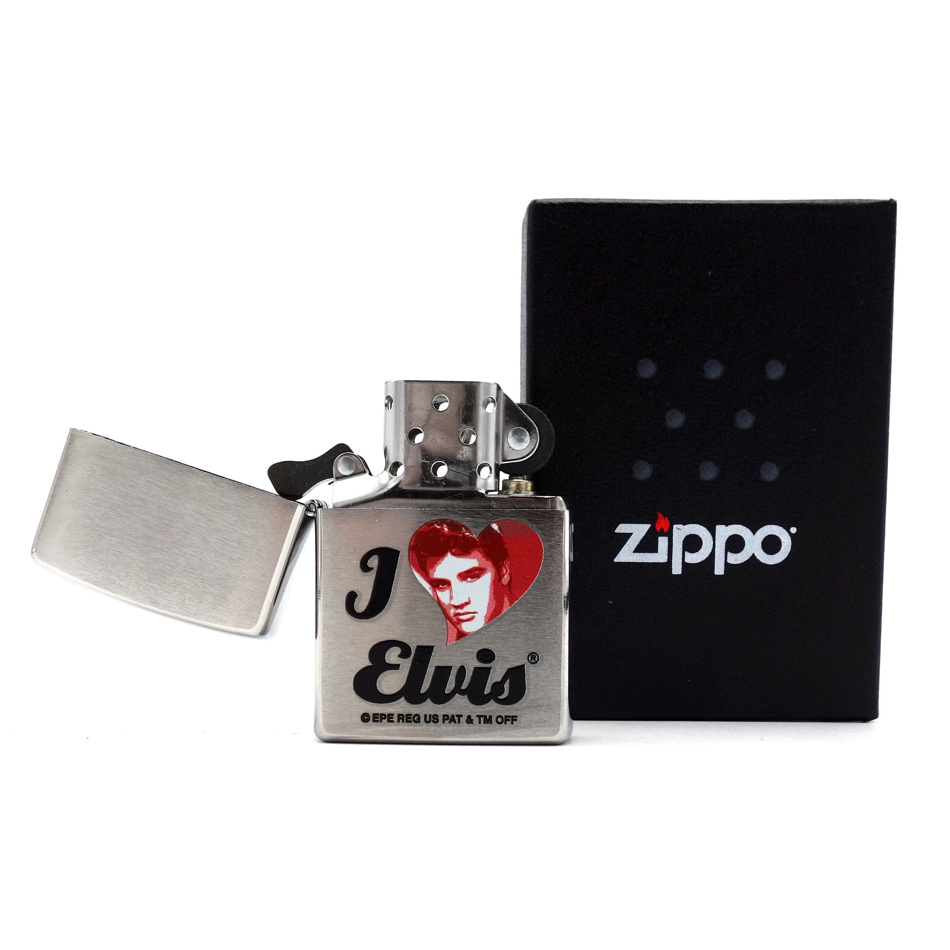 Elvis Presley Zippo Feuerzeug I Love Elvis