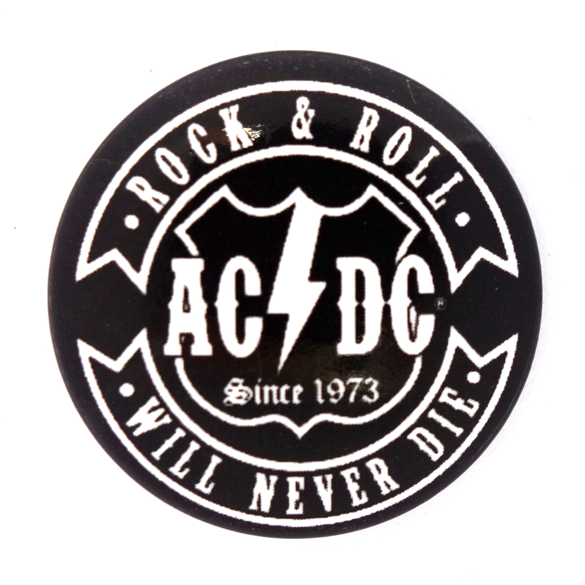 AC/DC Button Rock'n'Roll Will Never Die