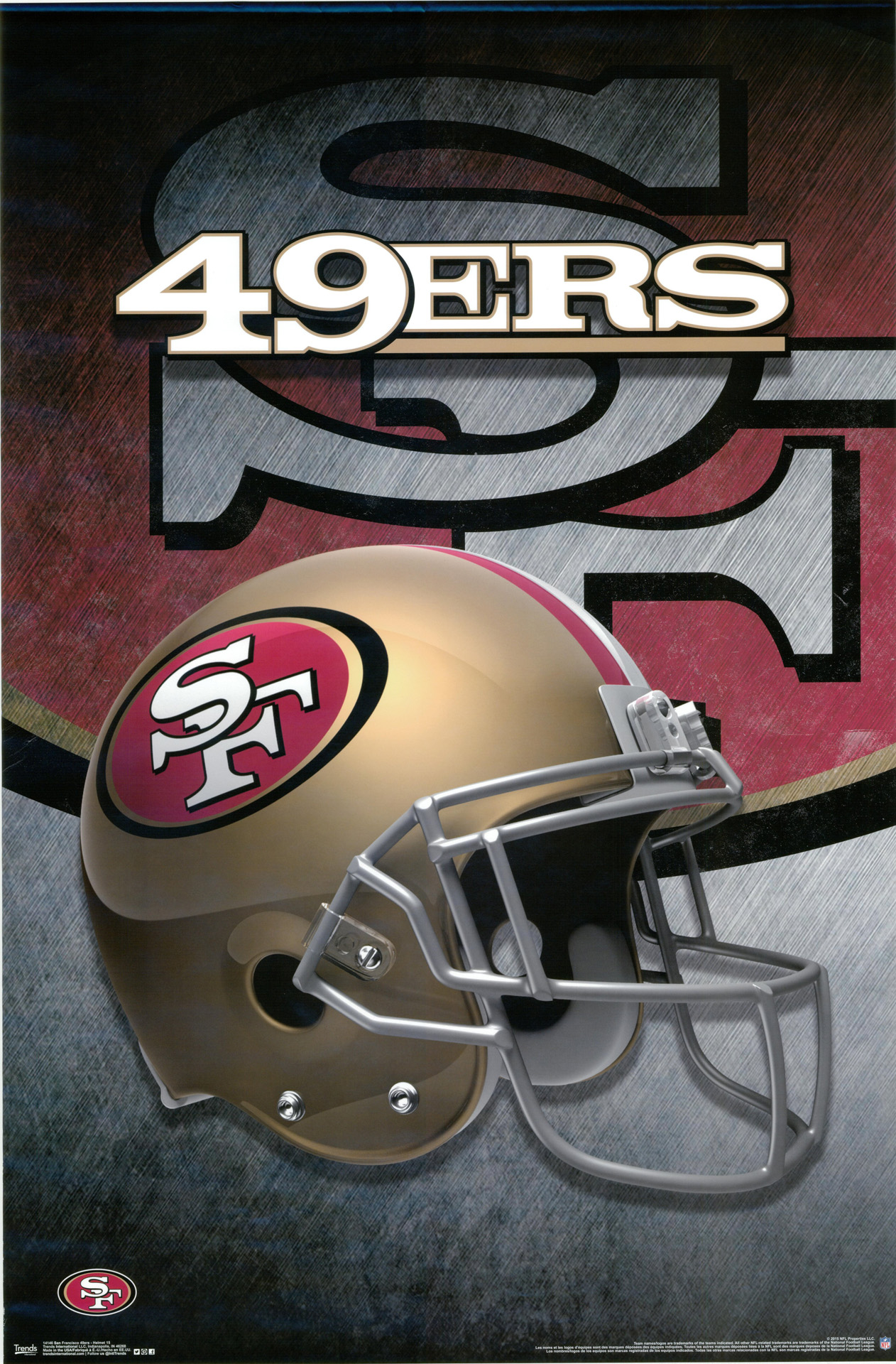Poster San Francisco 49ers NFL Football Team Helm