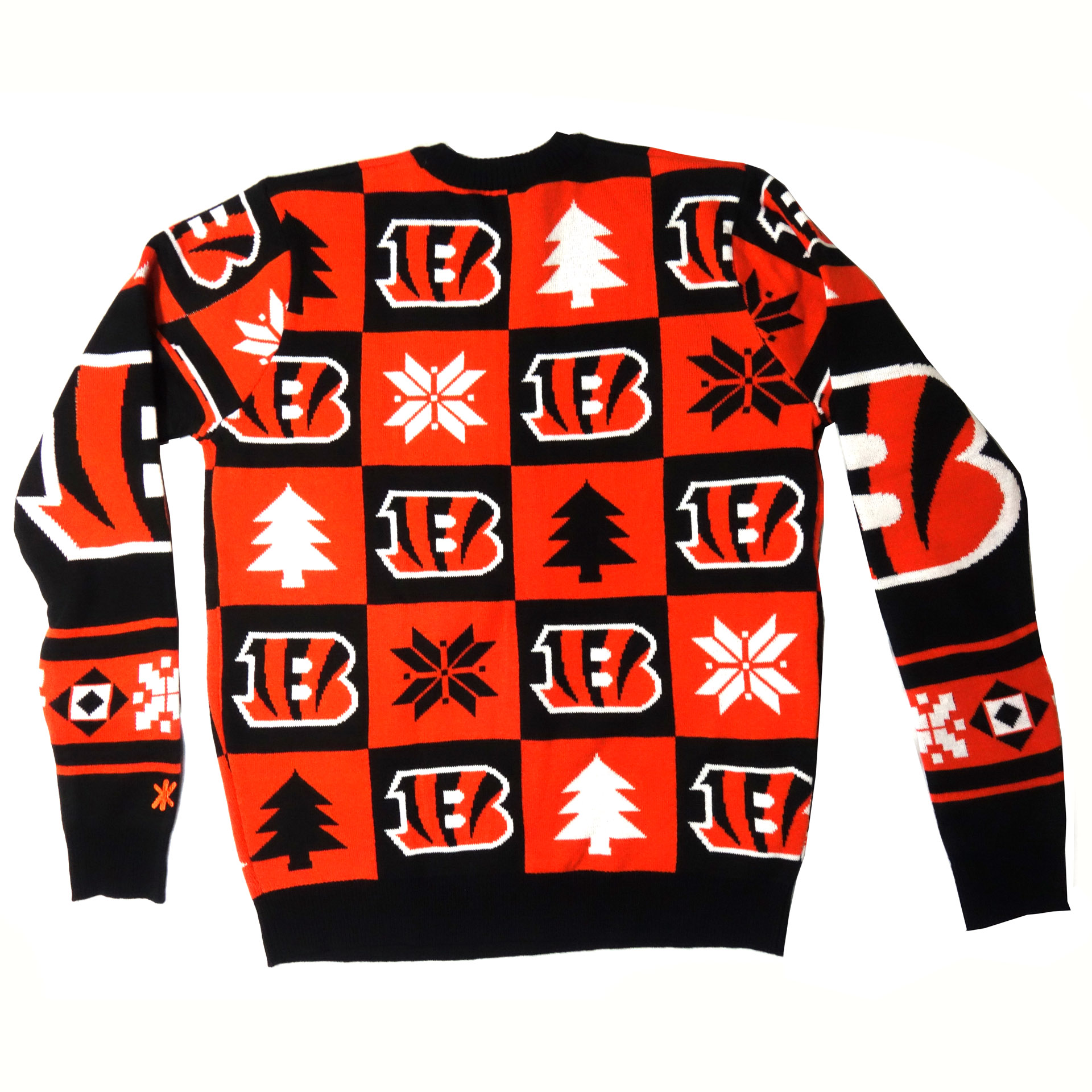 NFL Ugly Sweater Cincinnati Bengals Schachbrettmuster Weihnachtspullover
