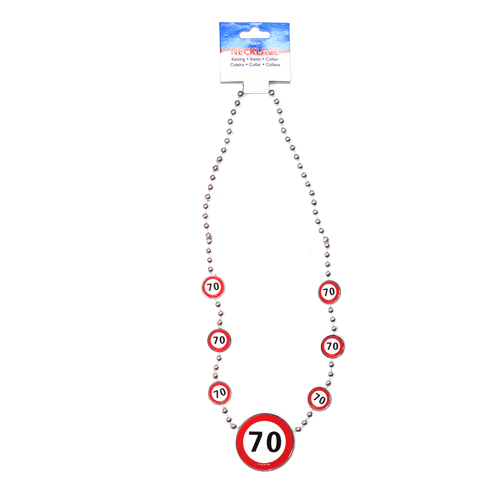 Geburtstagsdekoration "70" Halskette