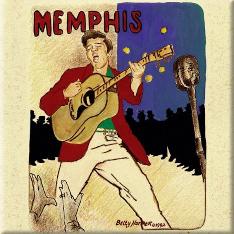 Magnet Elvis Presley Memphis Kühlschrankmagnet 