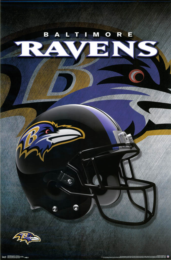 Poster Baltimore Ravens NFL Football Team Helm