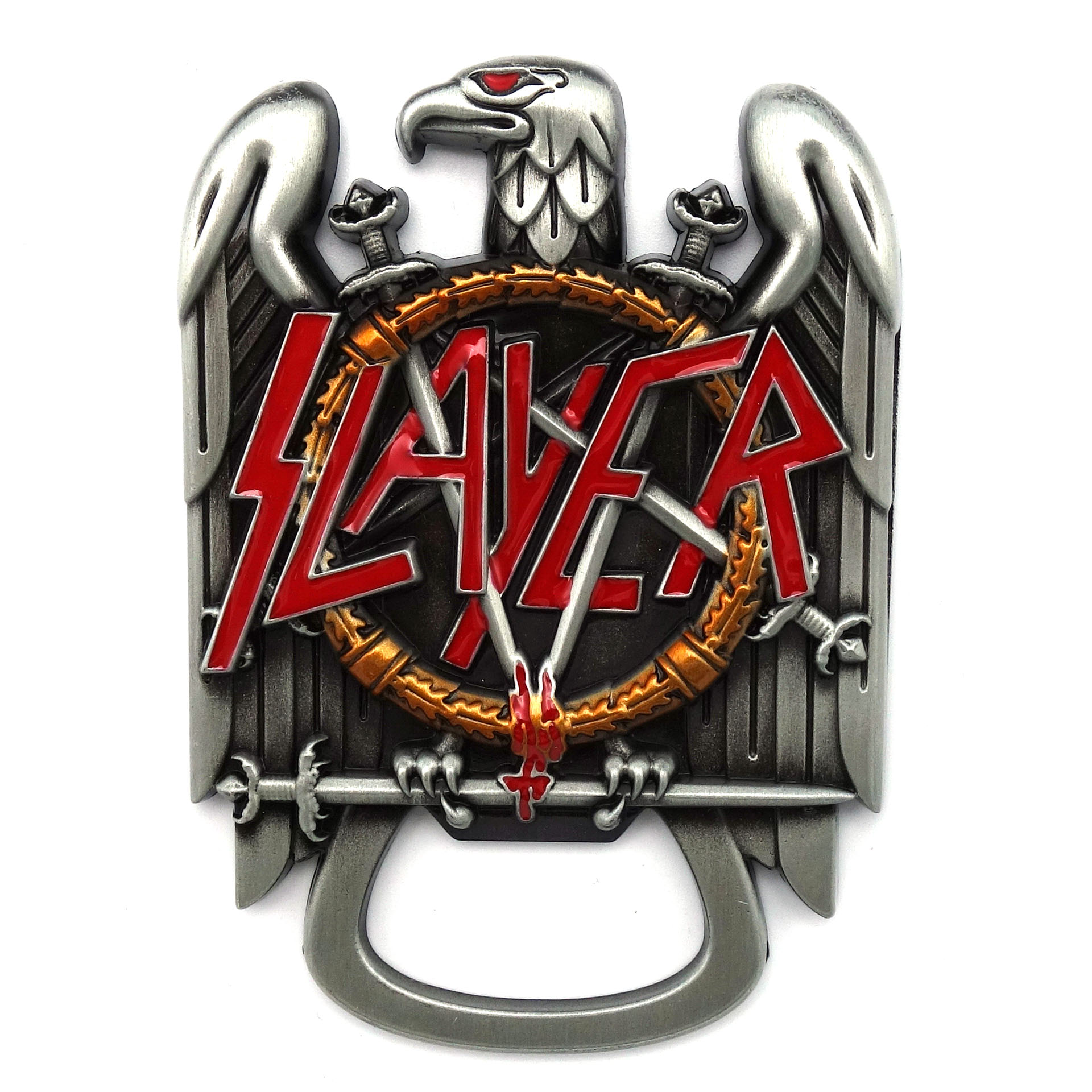 Slayer Magnetischer Metall Flaschenöffner Eagle