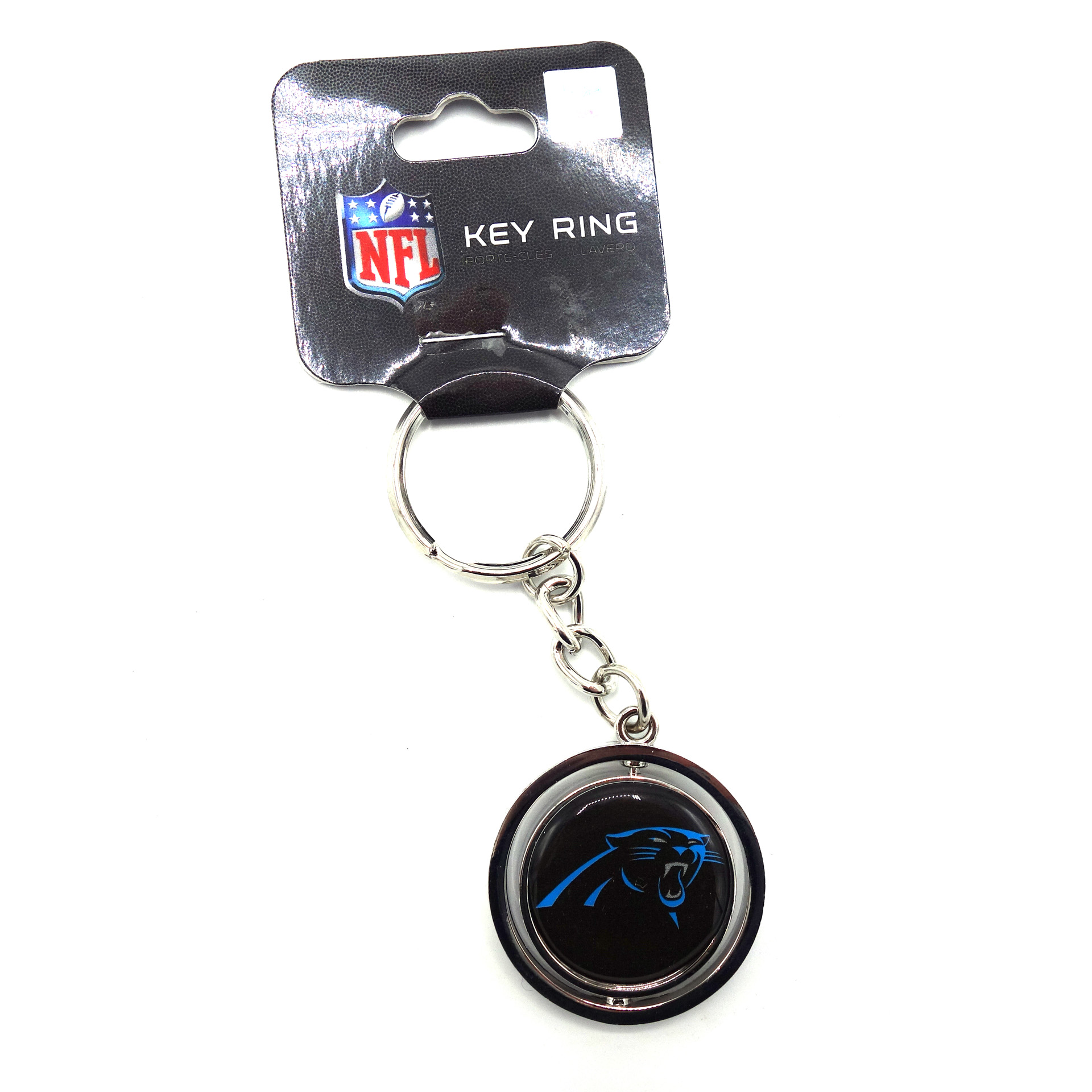 NFL Schlüsselanhänger Carolina Panthers Spinner 