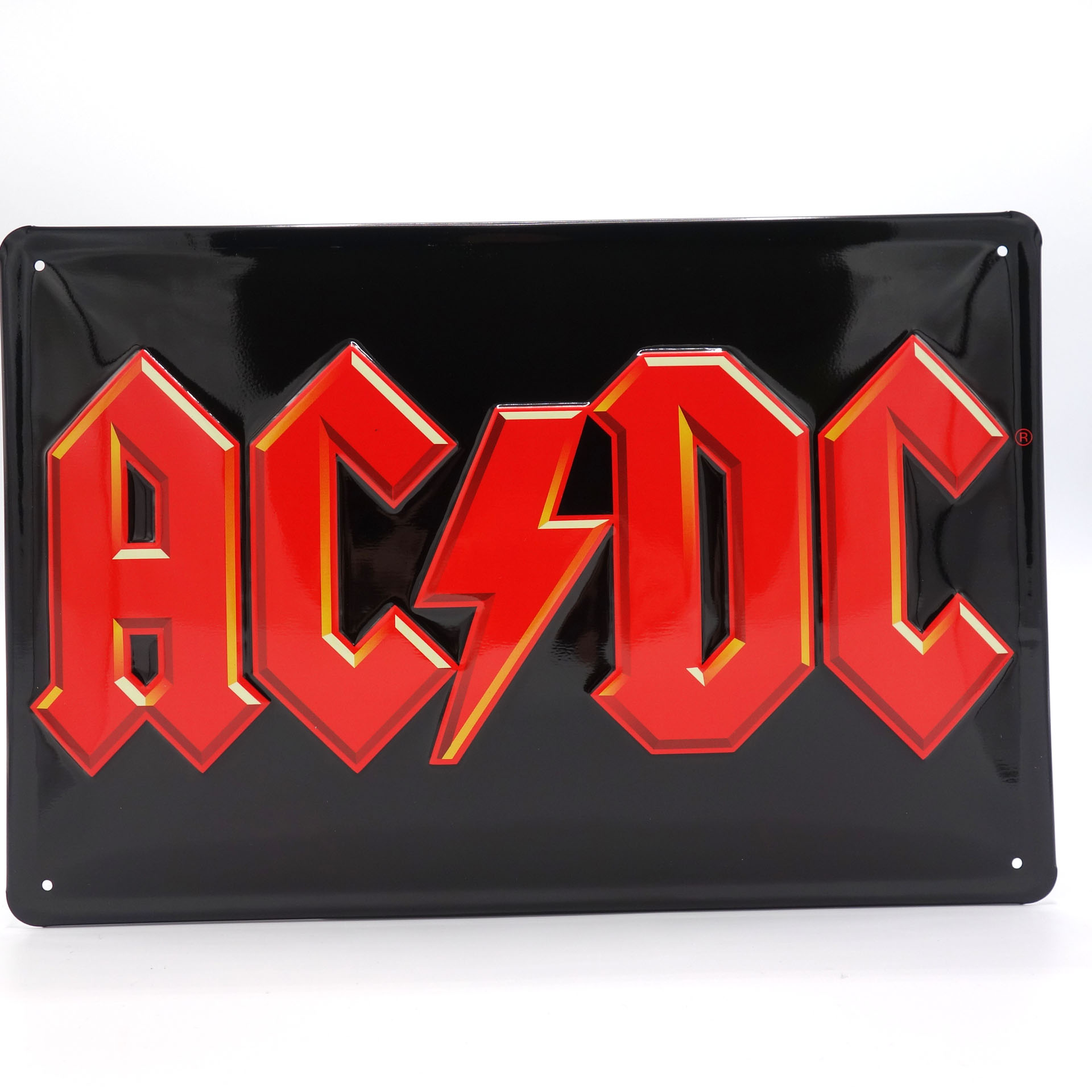 AC/DC Retro Blech Schild Logo