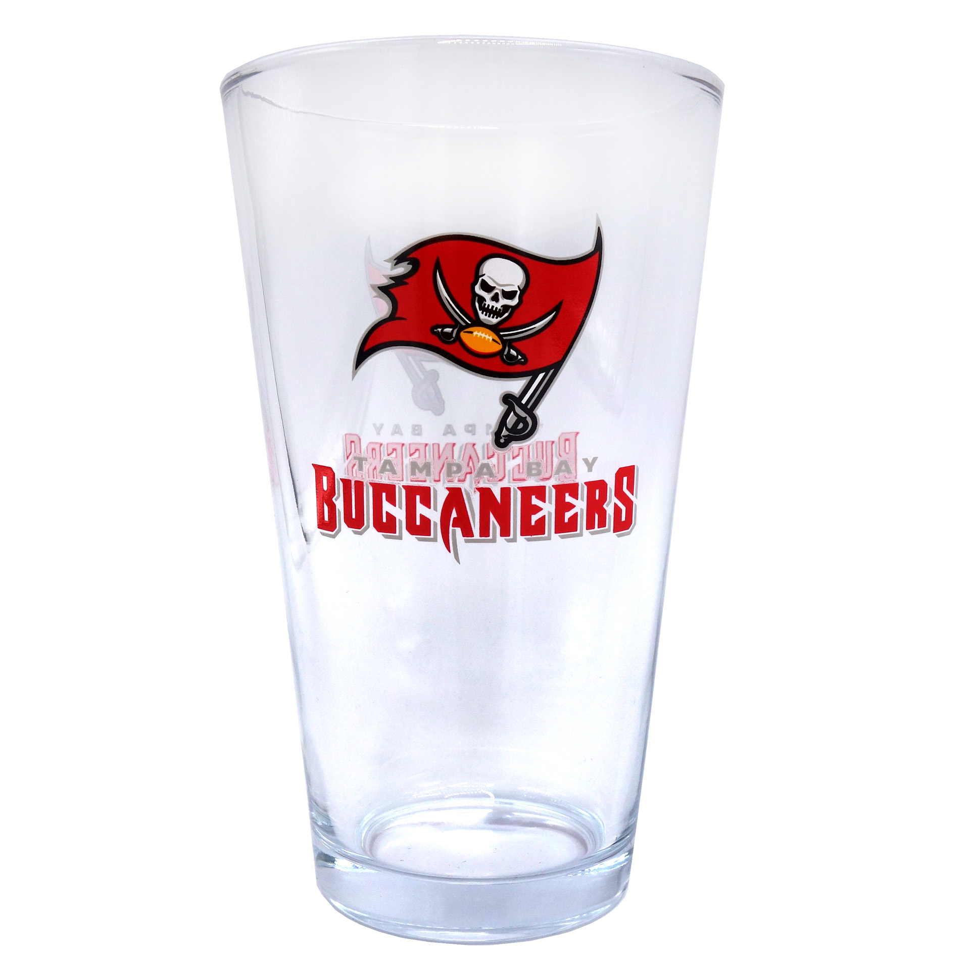 Trinkglas Tampa Bay Buccaneers Logo Glas   