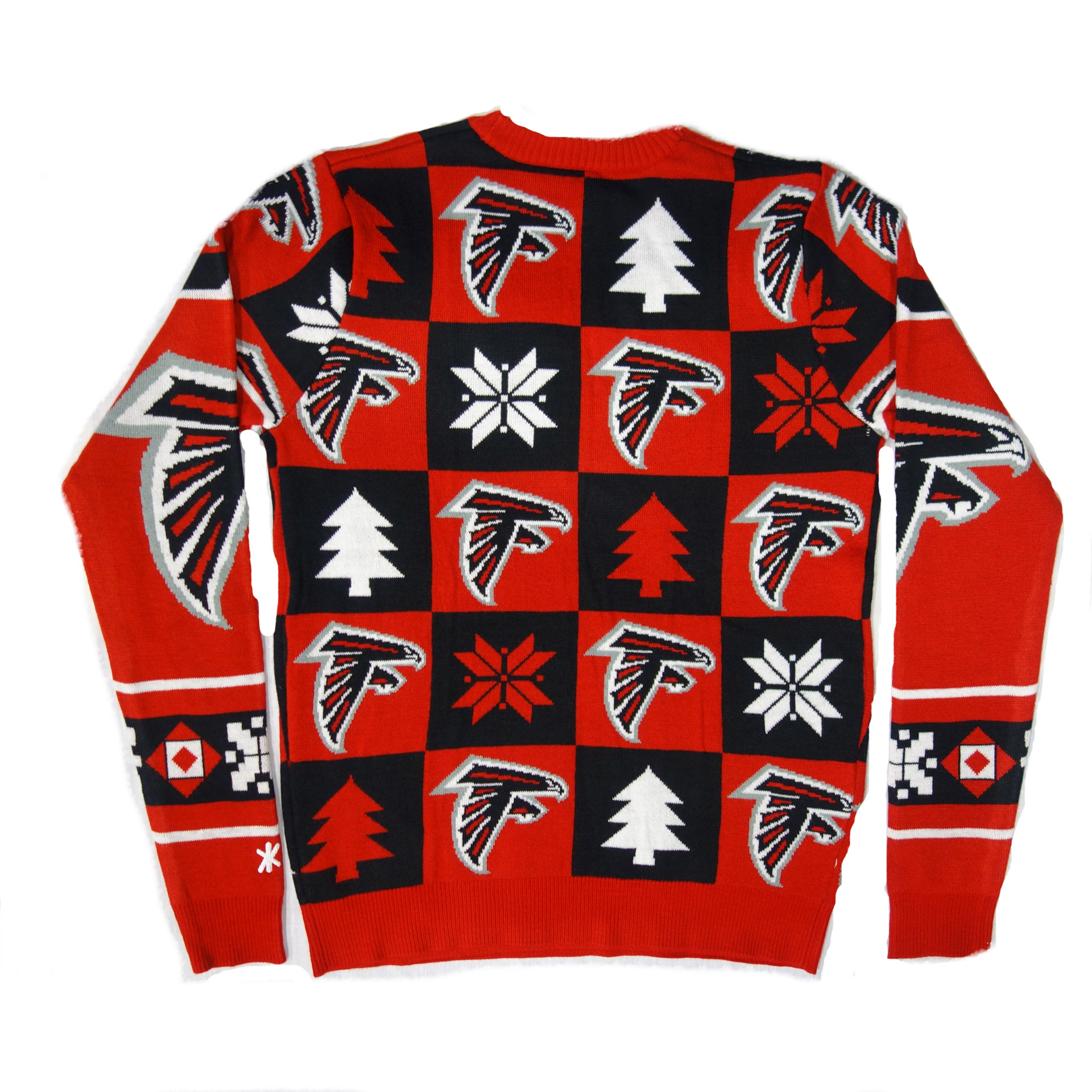 NFL Ugly Sweater Atlanta Falcons Schachbrettmuster Weihnachtspullover