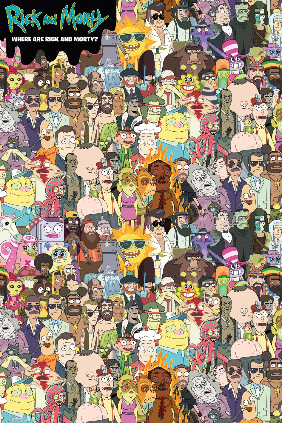 Poster Rick and Morty Where Are Rick And Morty