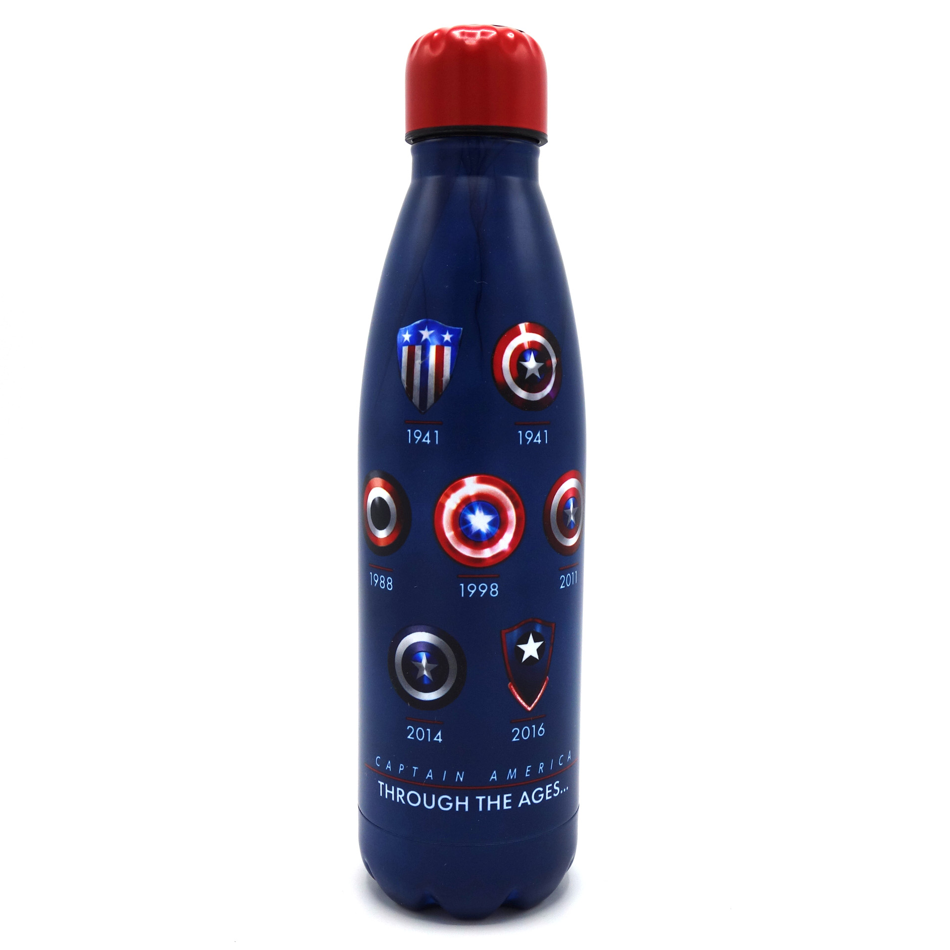 Captain America Trinkflasche Through The Ages.. Metallflasche