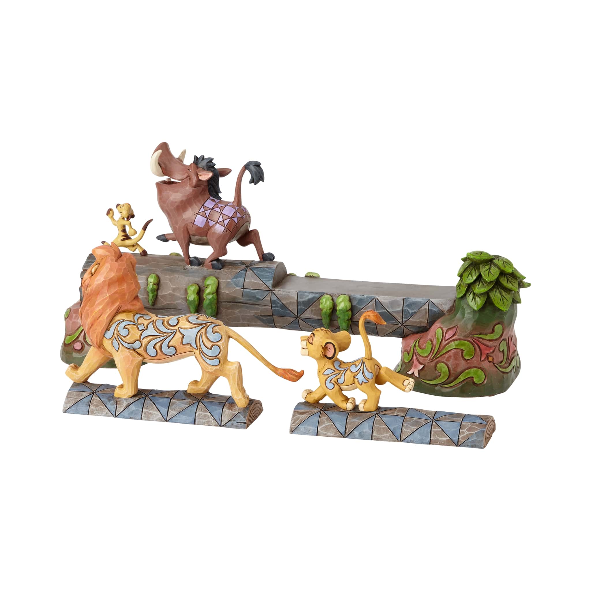 Sammelfigur Disney Timon & Pumbaa & Simba The Lion King Carefree Camaraderie Der König Der Löwen