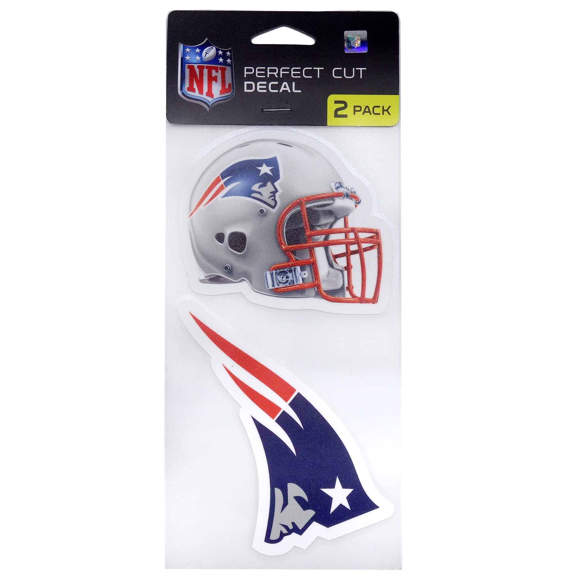 NFL Aufkleber 2er Set New England Patriots Logo & Helm  