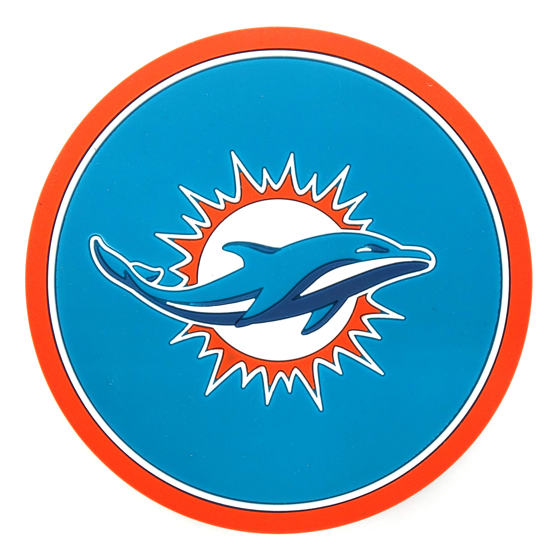 NFL Vinyl Coaster Miami Dolphins 4-er Set 