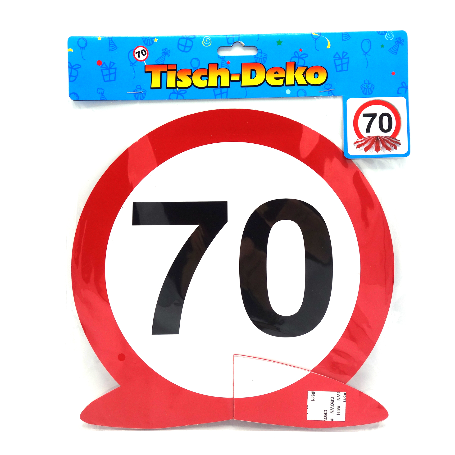 Geburtstagsdekoration Tisch-Deko "70"