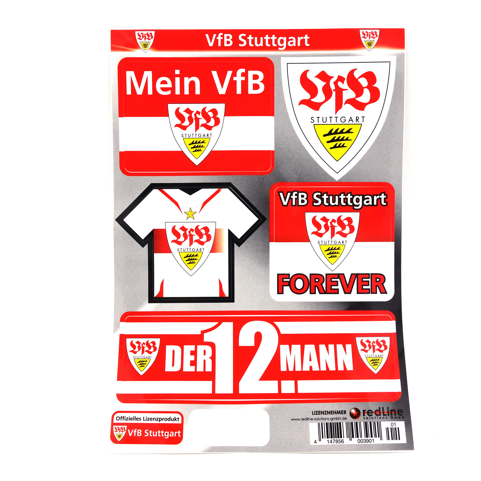 VFB Stuttgart Aufkleberkarte Classic