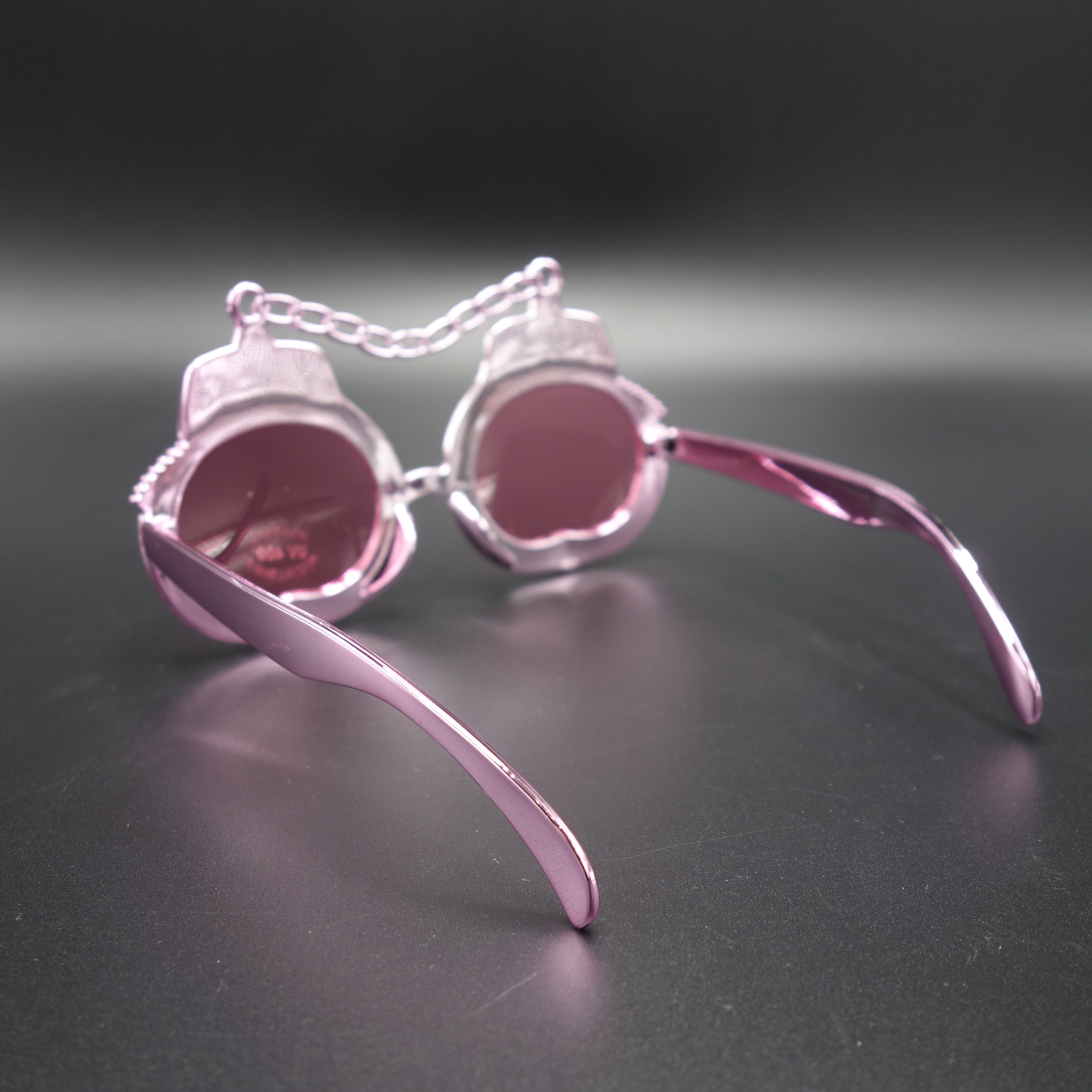 Partybrille Spassbrille Scherzartikel Brille Handschellen Pink