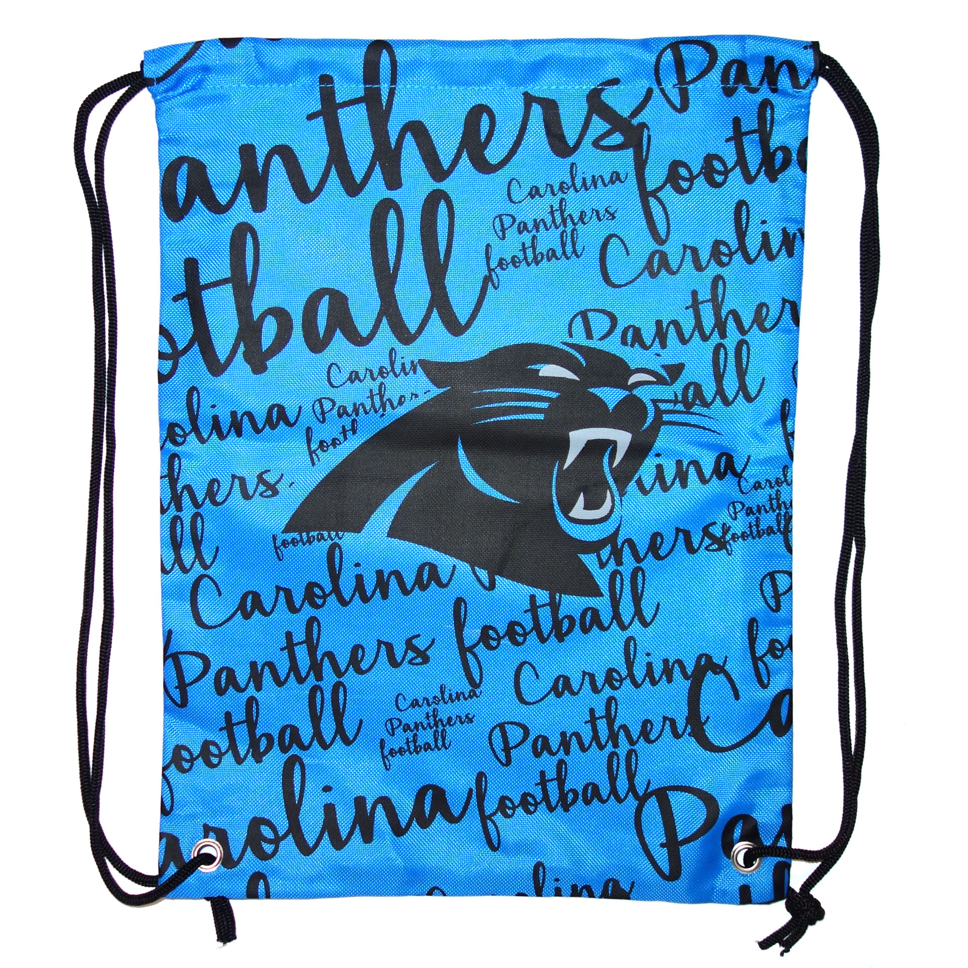 NFL Gymbag Carolina Panthers Turnbeutel Logo & Handgeschrieben
