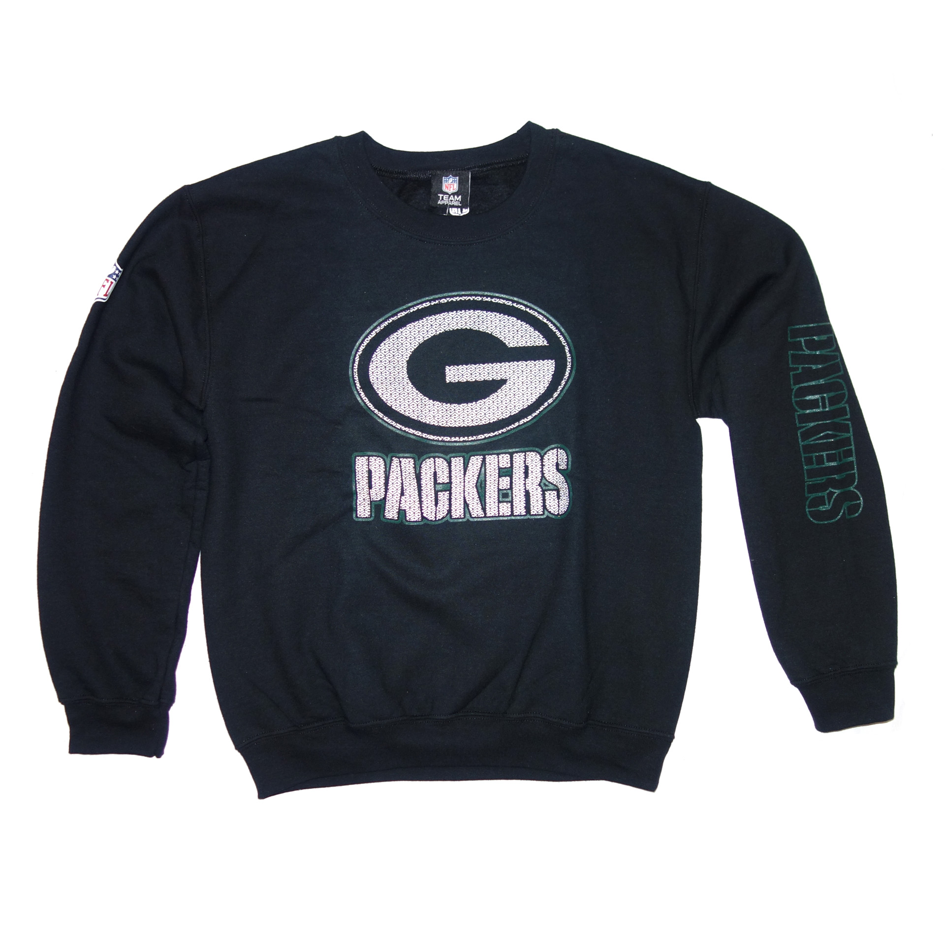 NFL Green Bay Packers Pullover Logo Schwarz