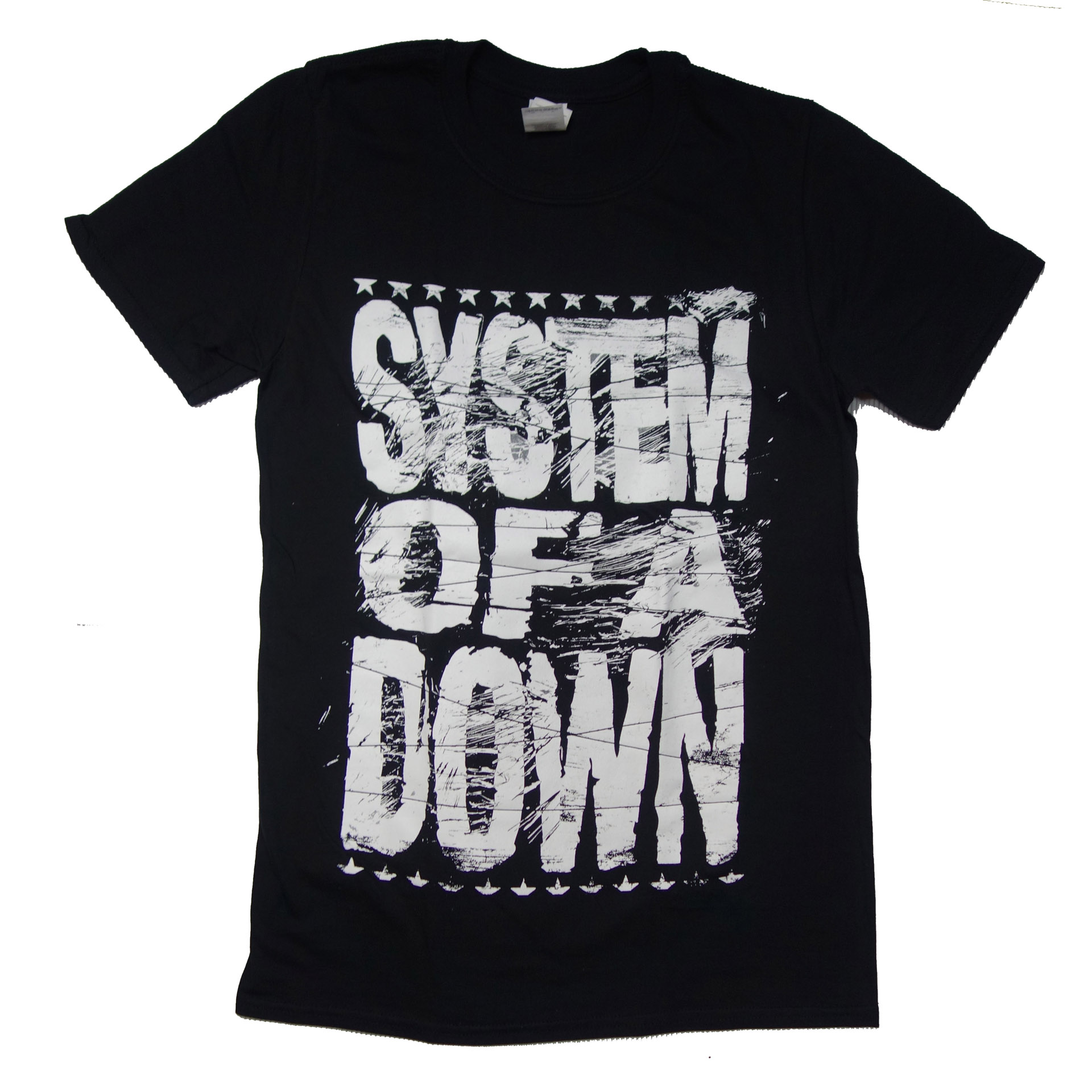 T-Shirt System Of A Down Distressed Logo