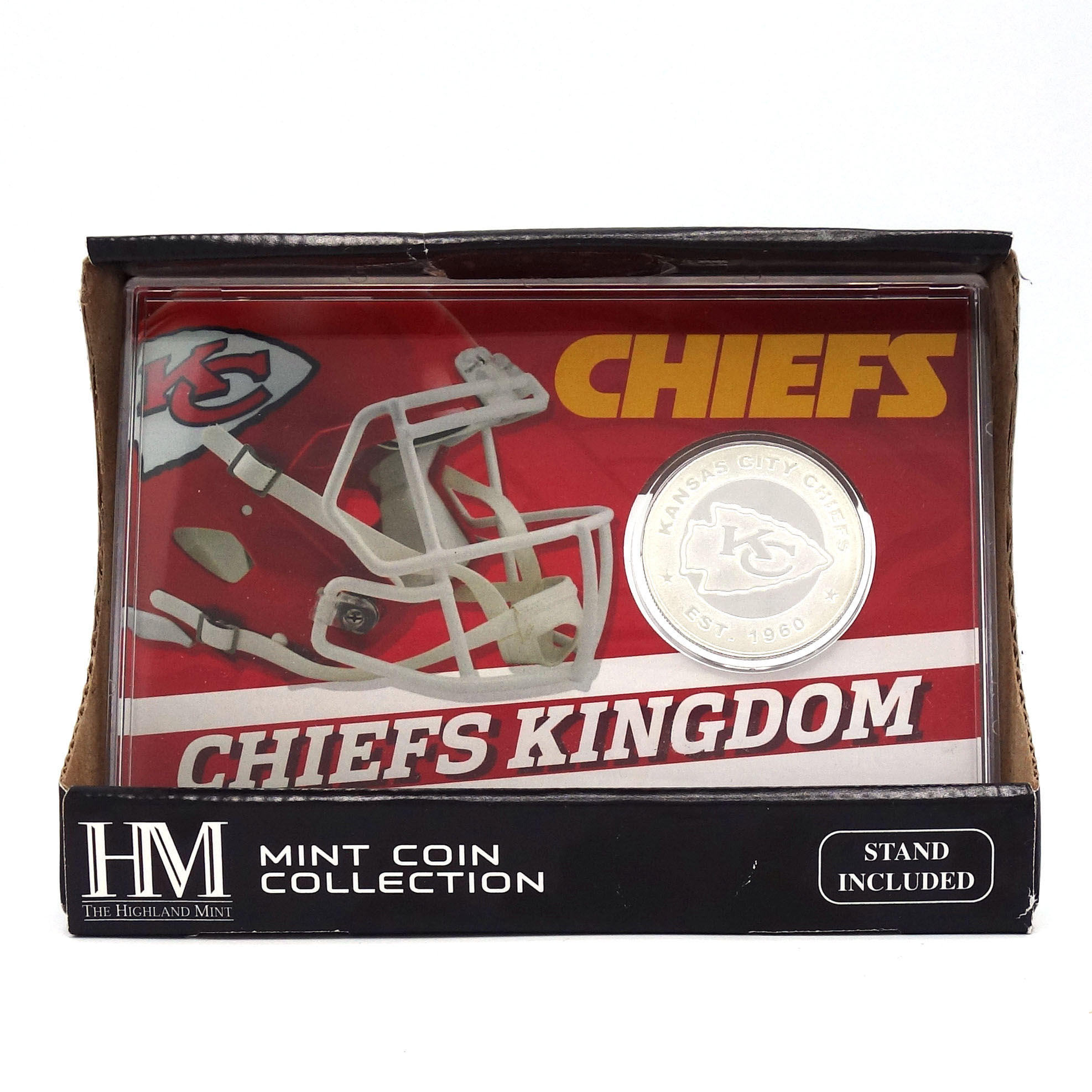 NFL Versilberte Münze mit Coin Card Team History Silver Coin Card Kansas City Chiefs