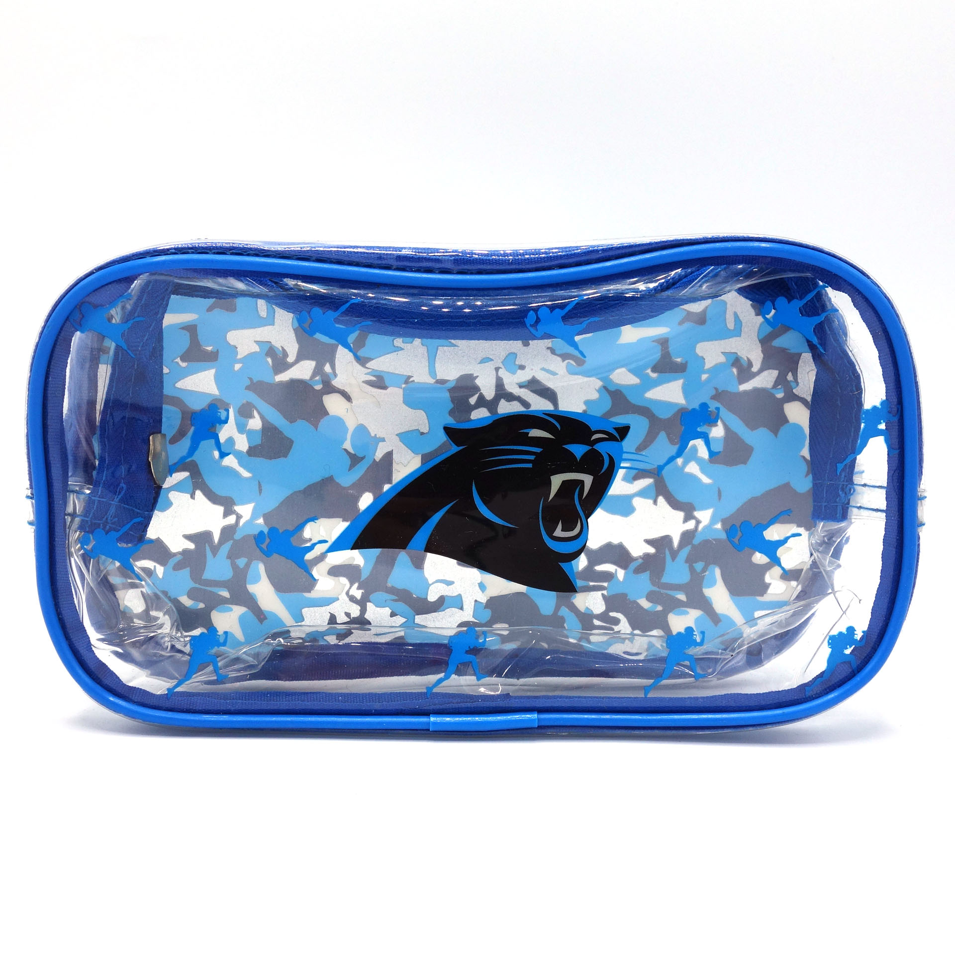 NFL Carolina Panthers Stiftetasche Kramtasche Transparent