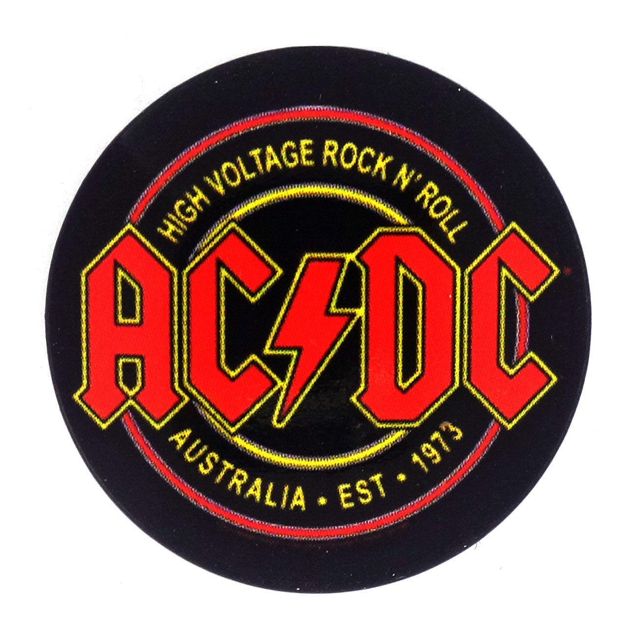 AC/DC Button High Voltage Australia Est. 1973