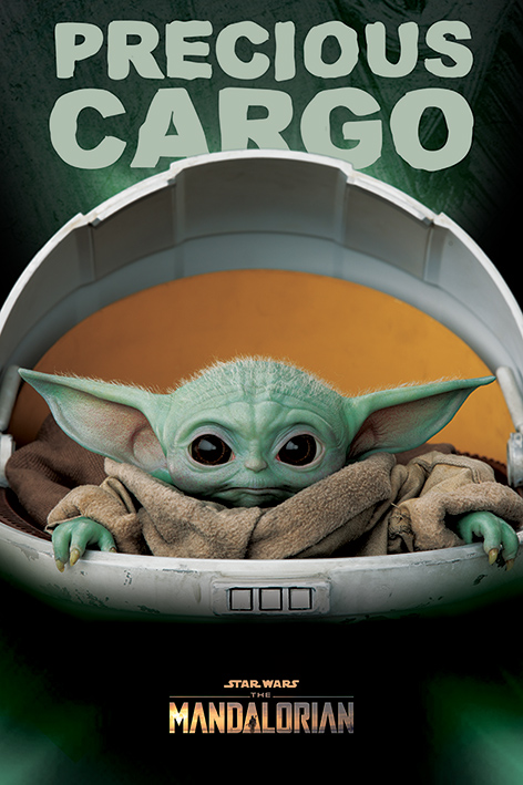 Poster Star Wars The Mandalorian Precious Cargo Grogu