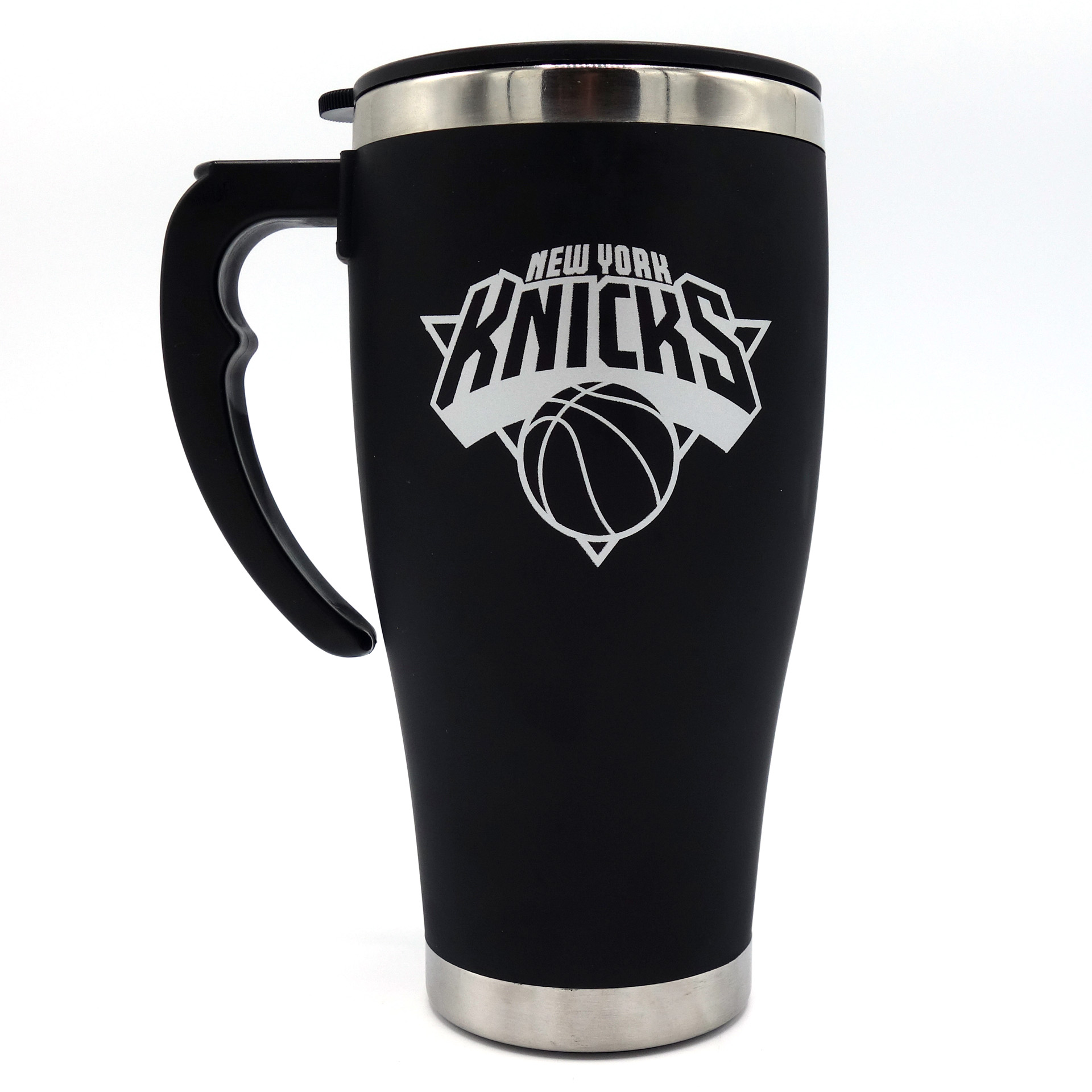 NBA New York Knicks Trinkbecher Travel Mug Schwarz