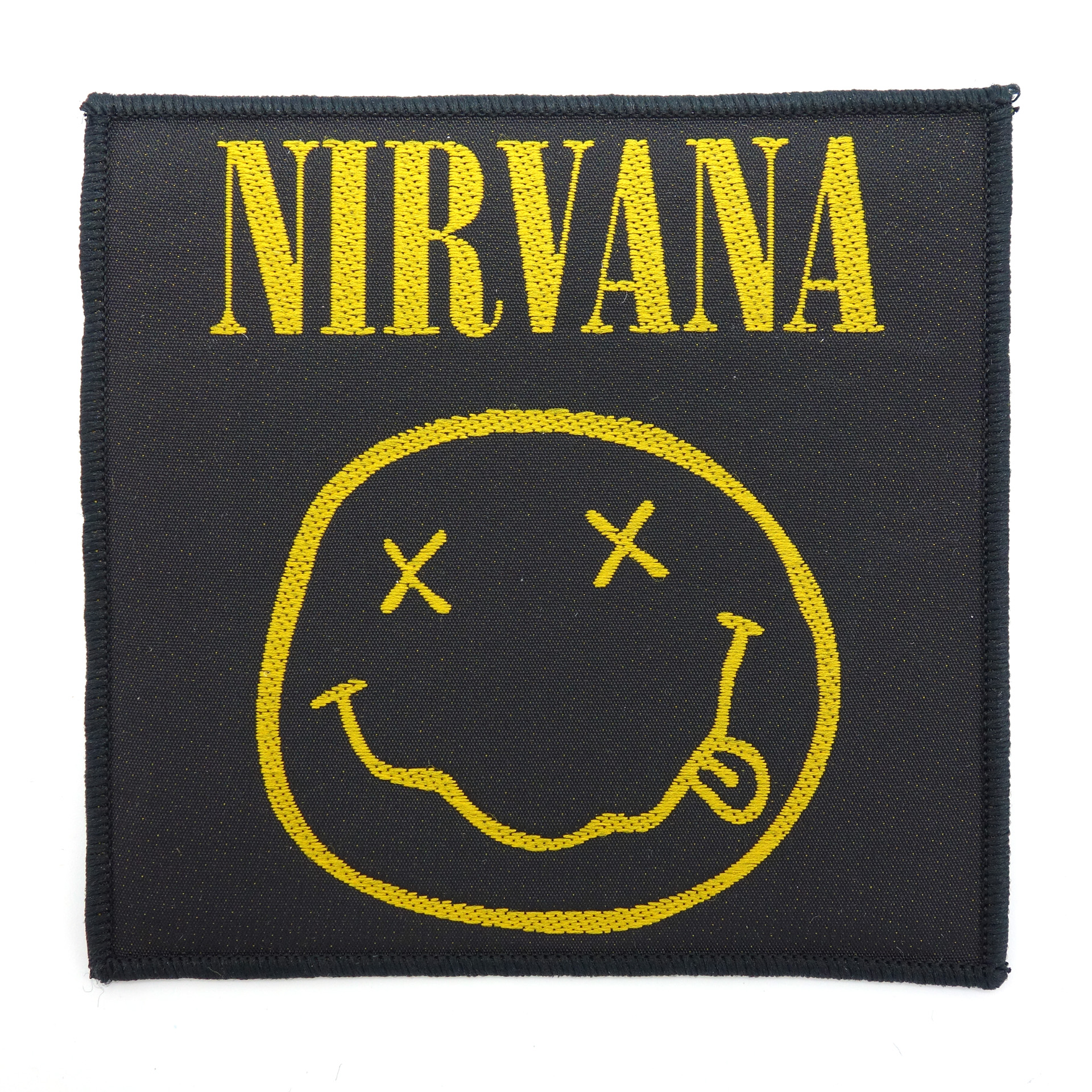 Band Patch Nirvana Smiley Gelb Aufnäher