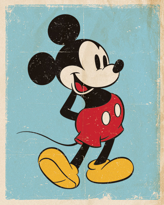 Poster Mickey Mouse Retro (Mini)