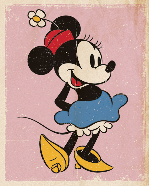 Poster Minnie Mouse Retro (Mini)