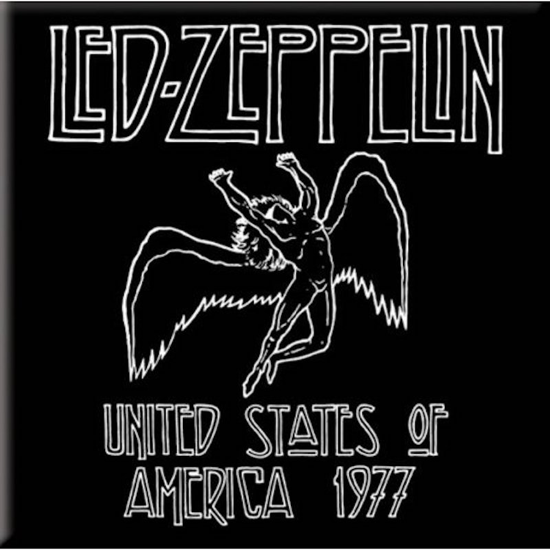 Magnet LED Zeppelin United States Of America 1977 Kühlschrankmagnet