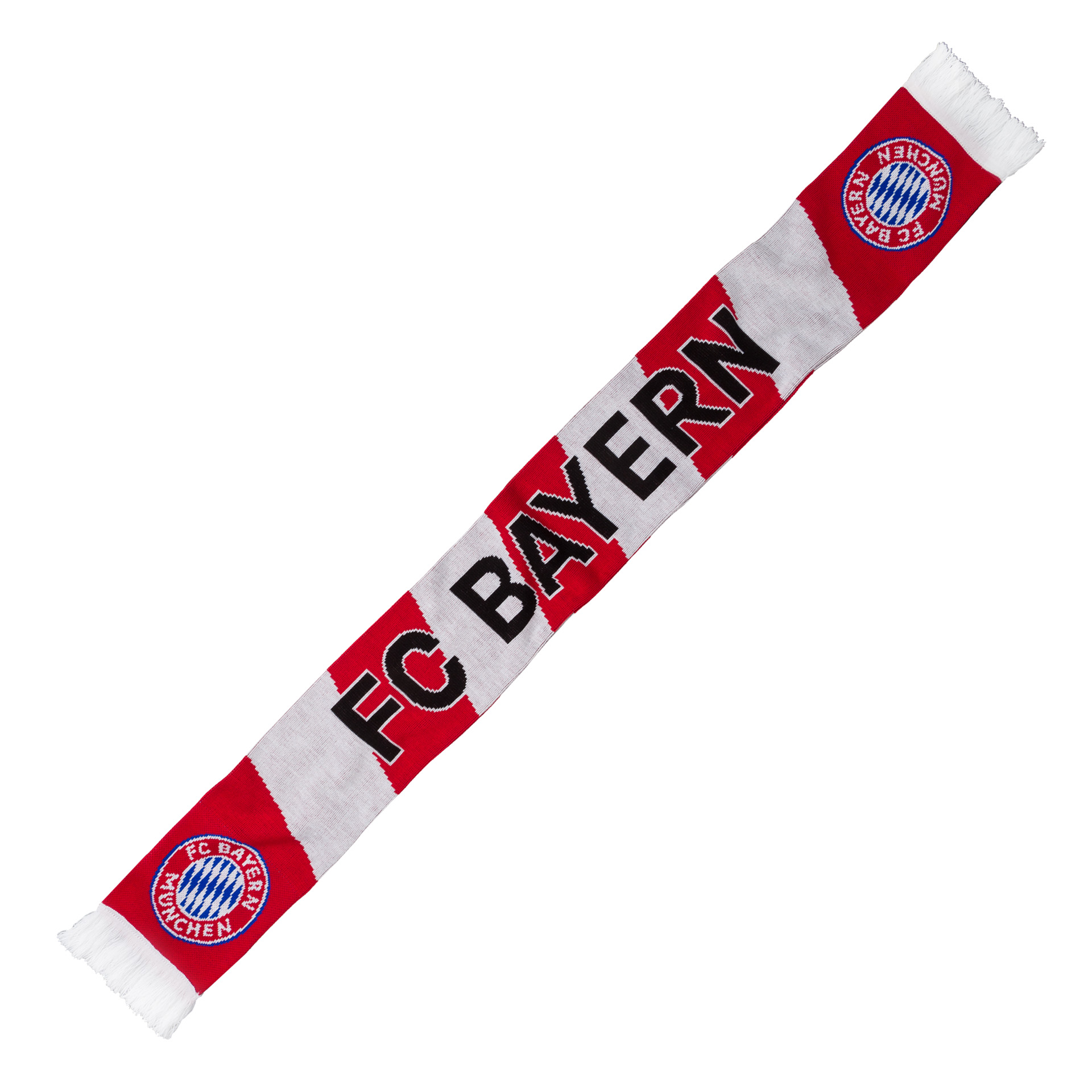 FC Bayern Schal Balken Rot / Weiß