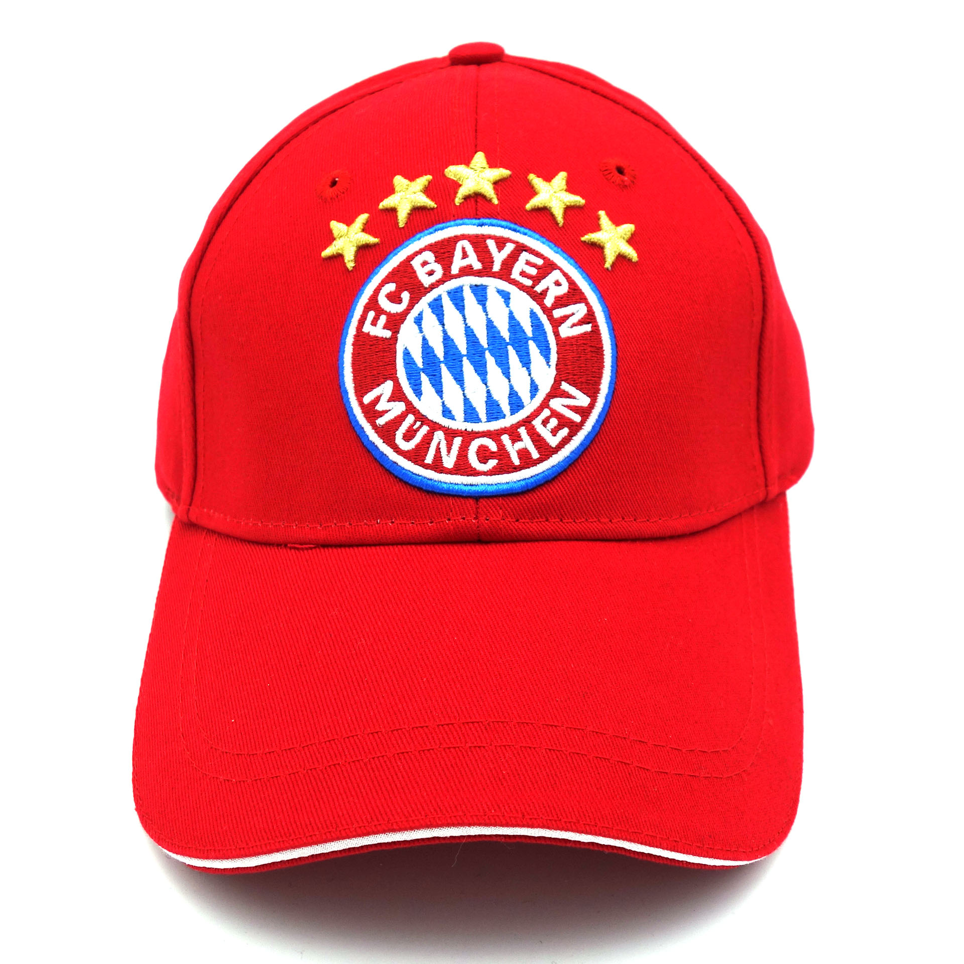 FC Bayern Baseball Cap Logo Classic Rot 5 Sterne